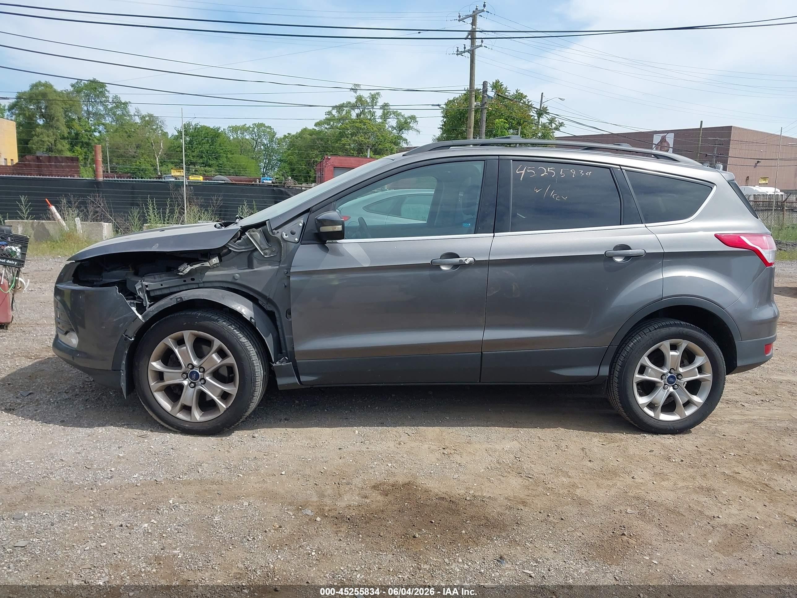 2013 Ford Escape Sel Gray vin: 1FMCU9H97DUD51801