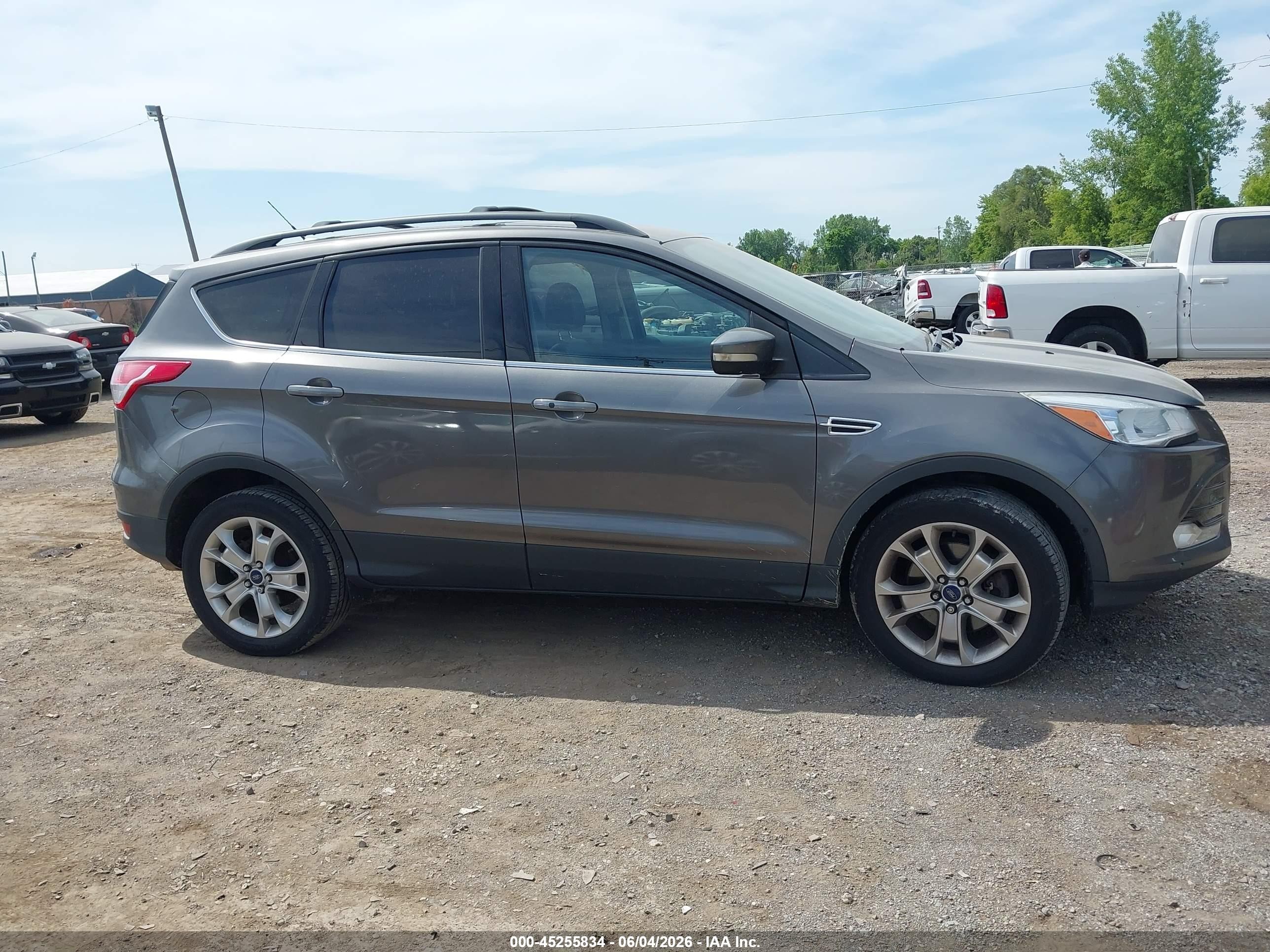 2013 Ford Escape Sel Gray vin: 1FMCU9H97DUD51801