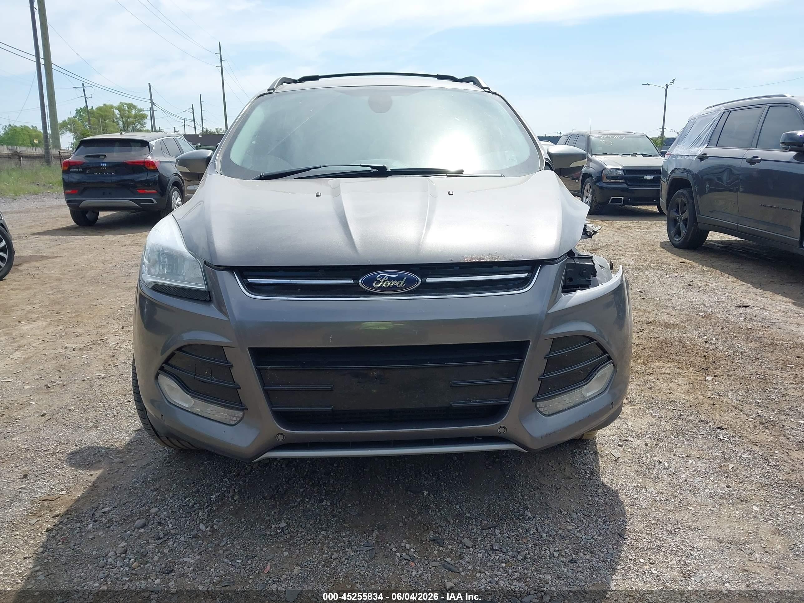 2013 Ford Escape Sel Gray vin: 1FMCU9H97DUD51801