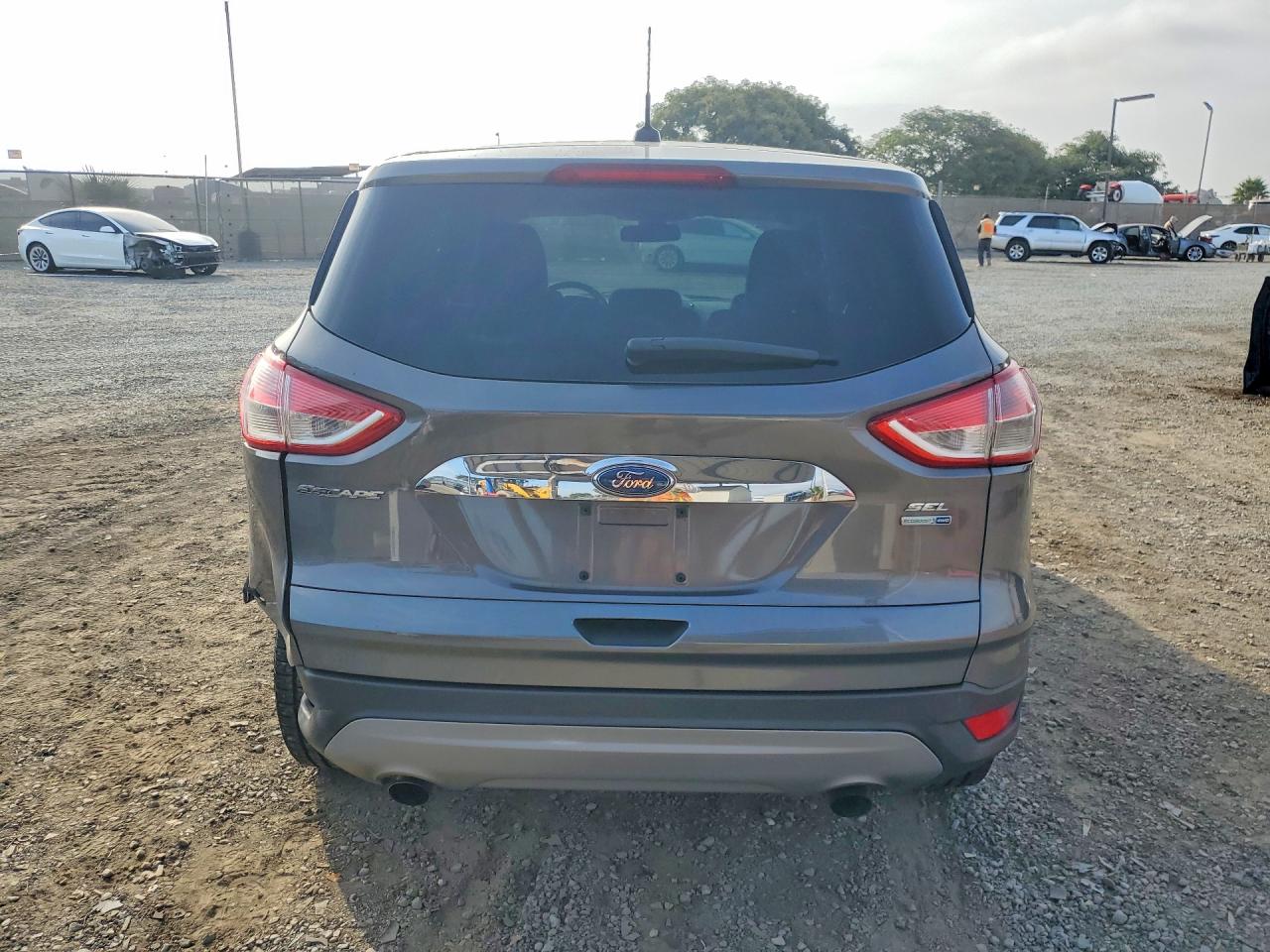 2013 Ford Escape Sel Gray vin: 1FMCU9H97DUD55766