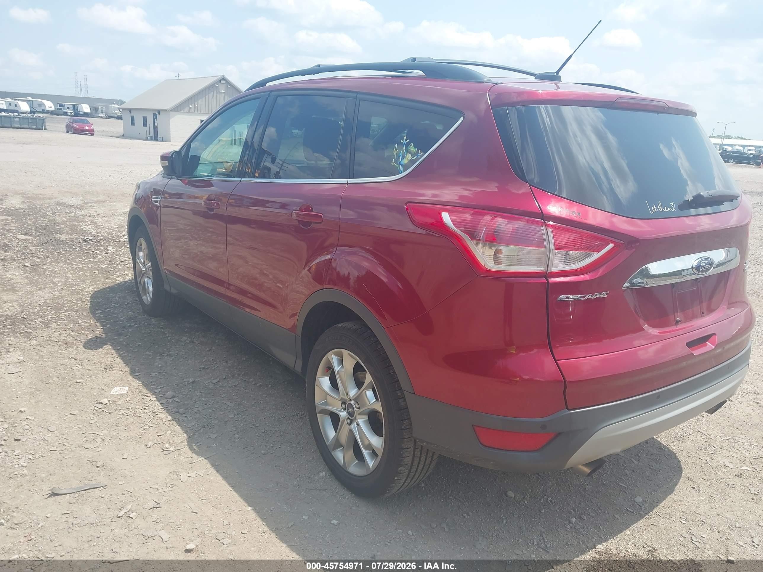 2013 Ford Escape Sel Red vin: 1FMCU9H97DUD76973