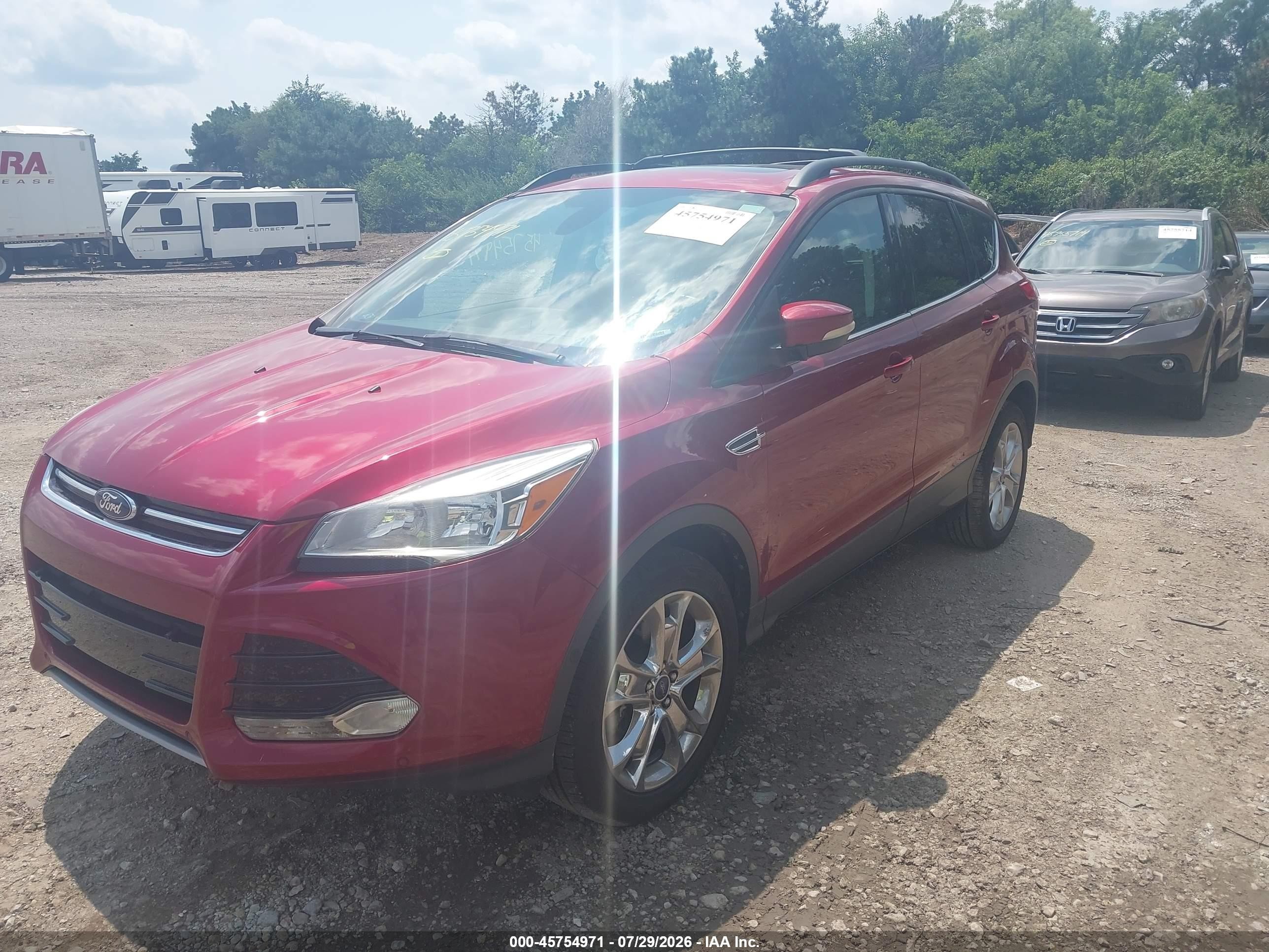 2013 Ford Escape Sel Red vin: 1FMCU9H97DUD76973