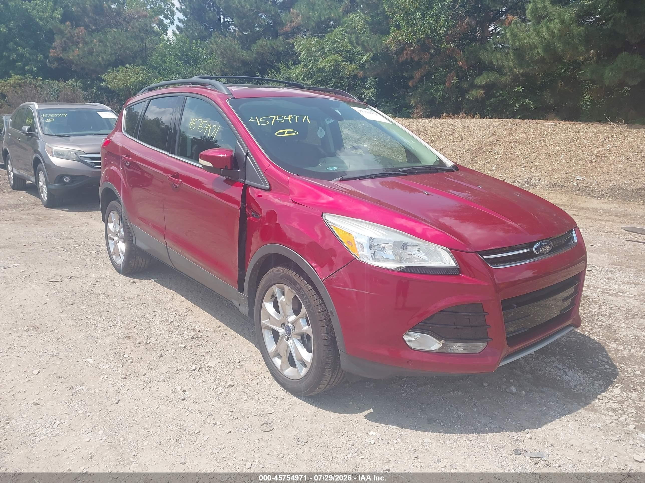 2013 Ford Escape Sel Red vin: 1FMCU9H97DUD76973