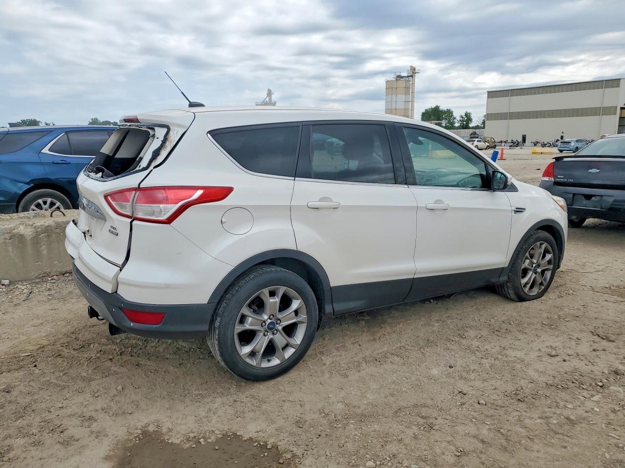 2013 Ford Escape Sel White vin: 1FMCU9H98DUA07779