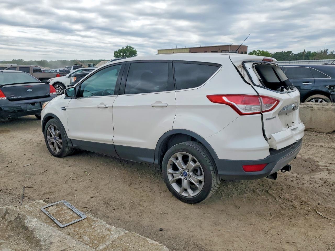 2013 Ford Escape Sel White vin: 1FMCU9H98DUA07779