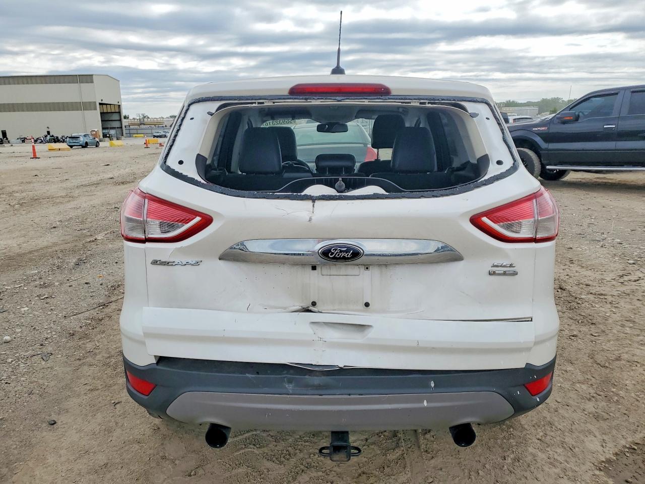 2013 Ford Escape Sel White vin: 1FMCU9H98DUA07779
