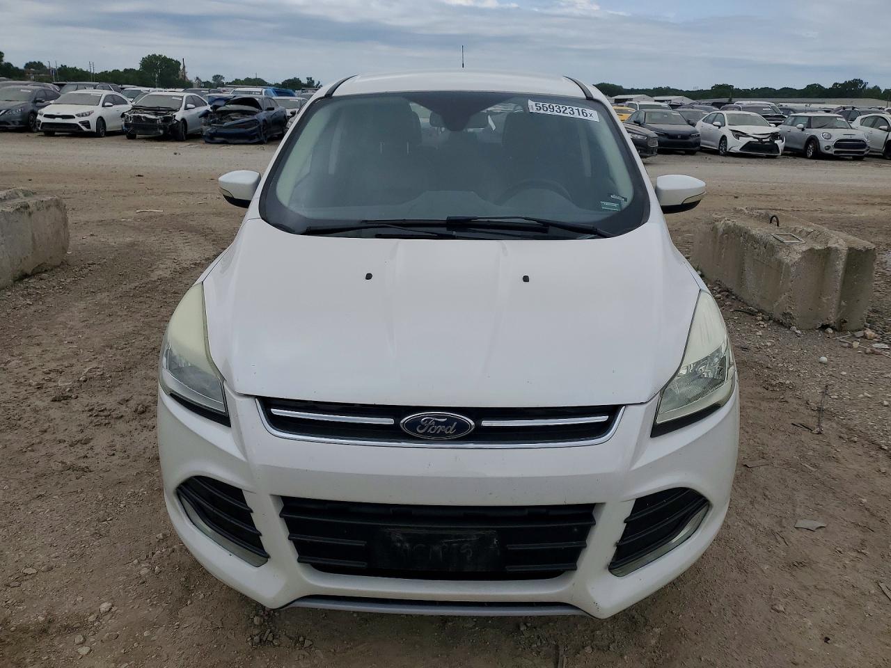 2013 Ford Escape Sel White vin: 1FMCU9H98DUA07779