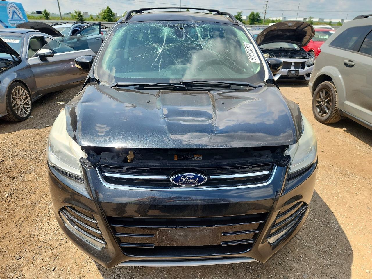 2013 Ford Escape Sel Black vin: 1FMCU9H98DUB24584