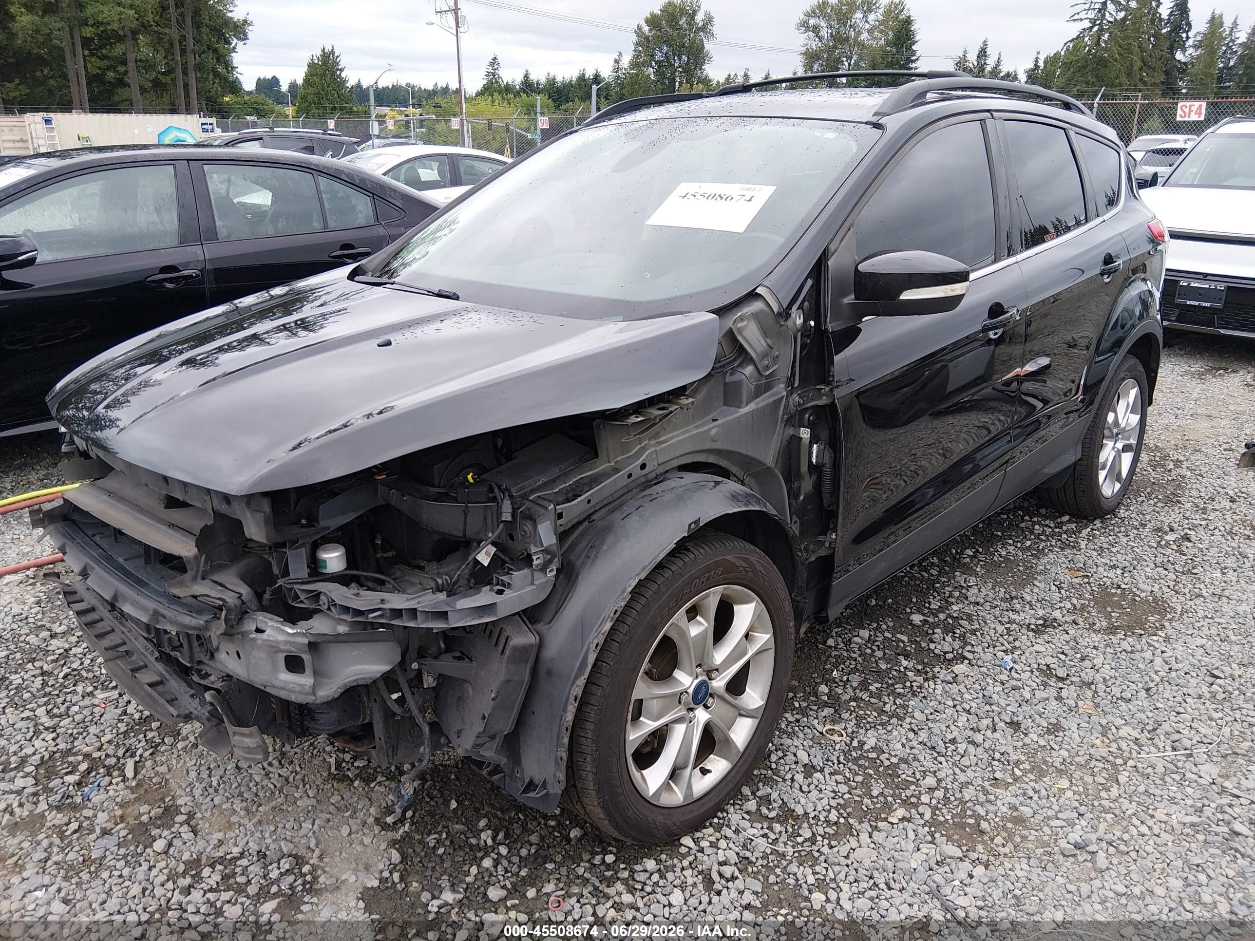 2013 Ford Escape Sel Black vin: 1FMCU9H98DUB40462