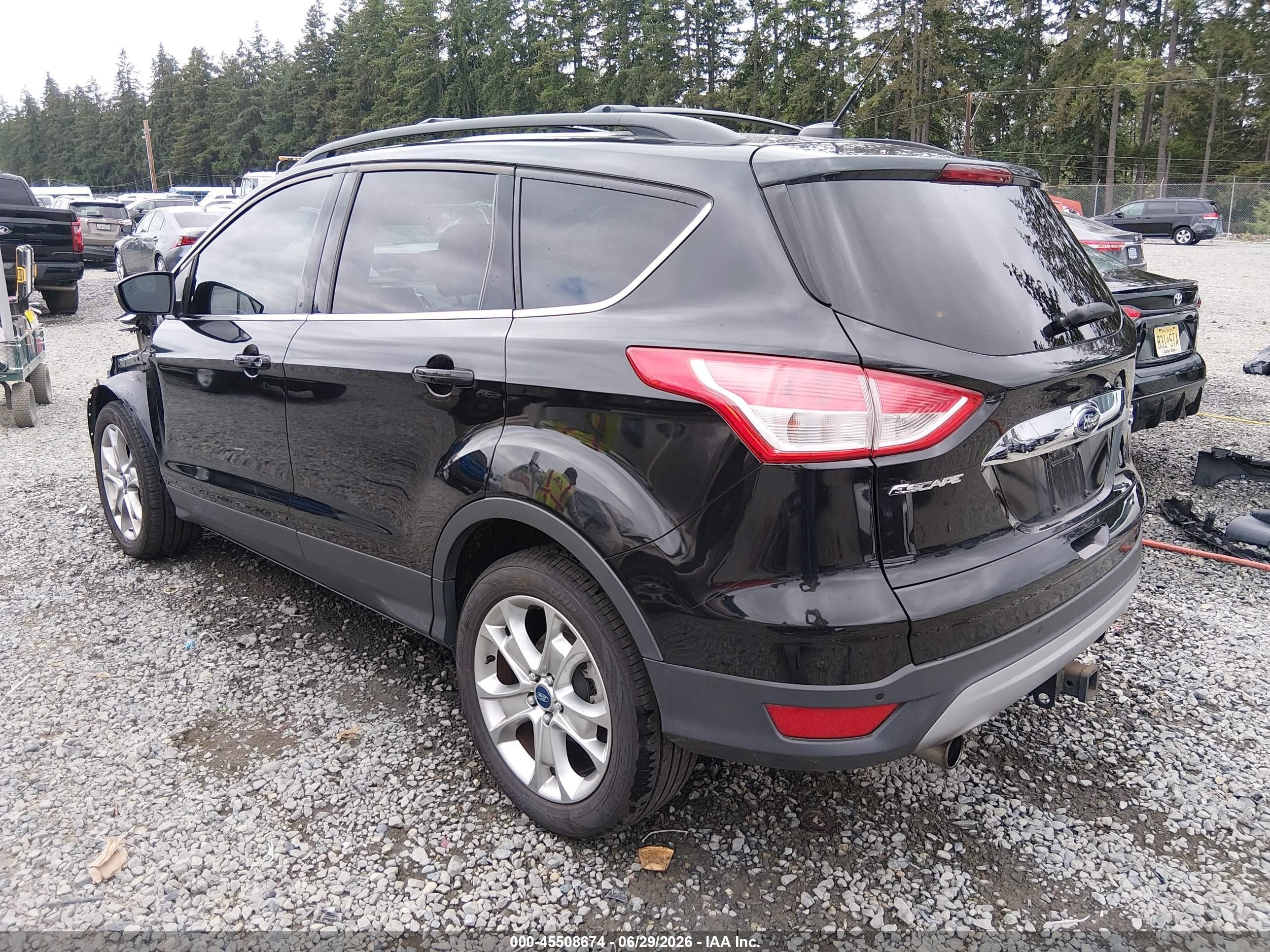 2013 Ford Escape Sel Black vin: 1FMCU9H98DUB40462