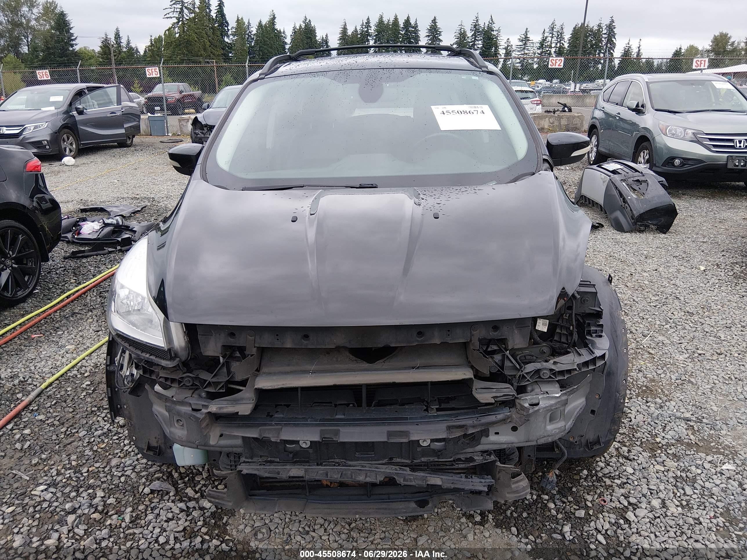 2013 Ford Escape Sel Black vin: 1FMCU9H98DUB40462