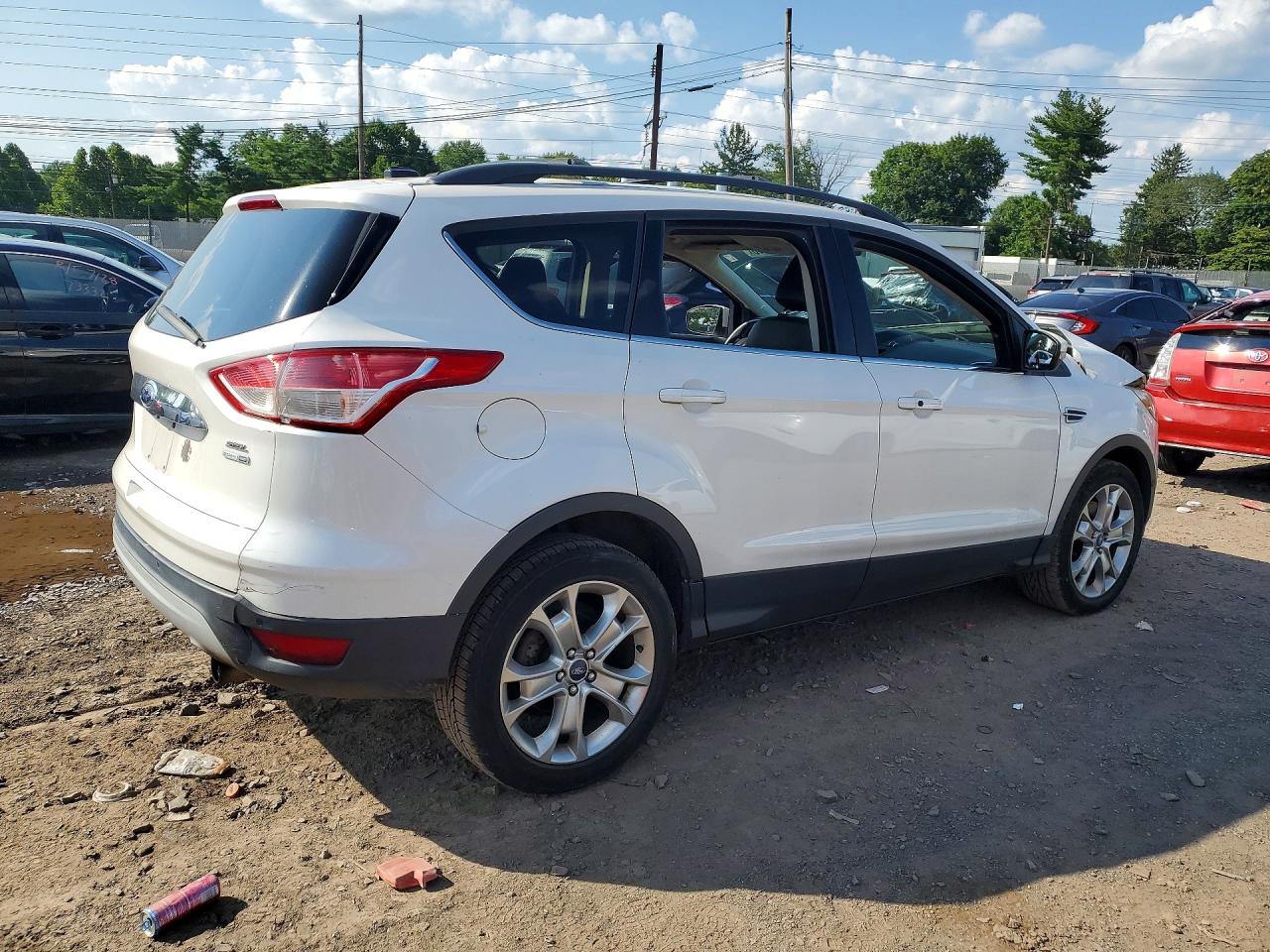 2013 Ford Escape Sel White vin: 1FMCU9H98DUD06933