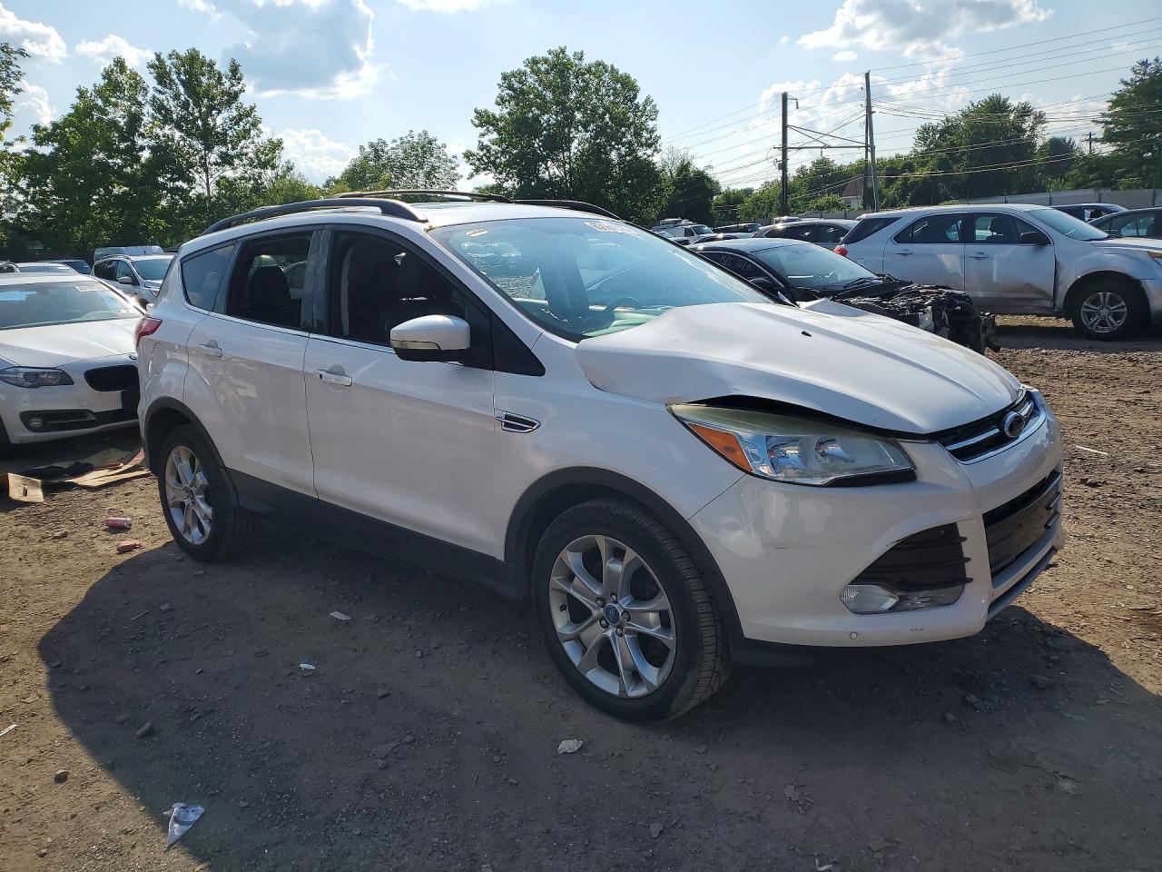2013 Ford Escape Sel White vin: 1FMCU9H98DUD06933