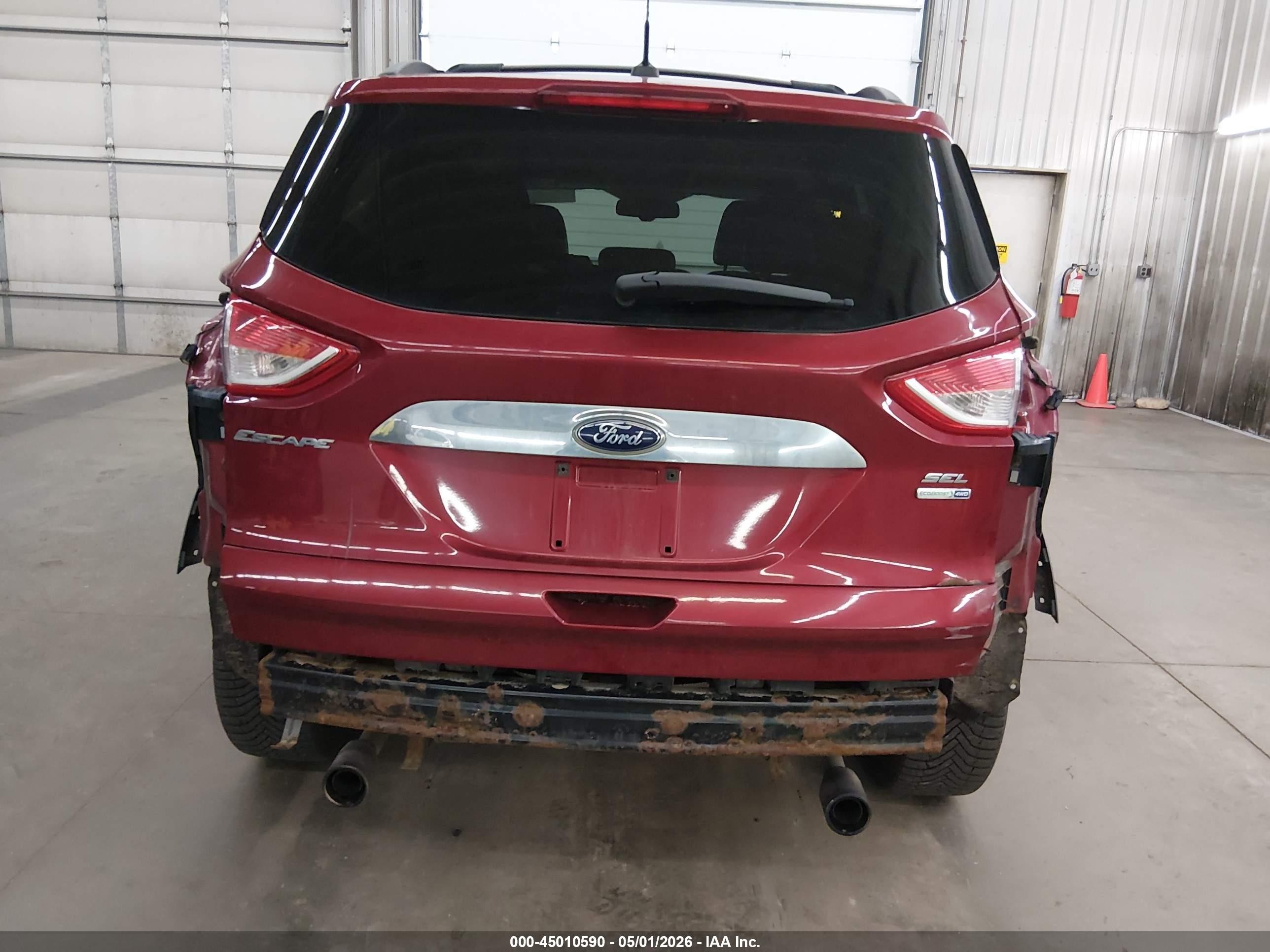 2013 Ford Escape Sel Red vin: 1FMCU9H98DUD20069