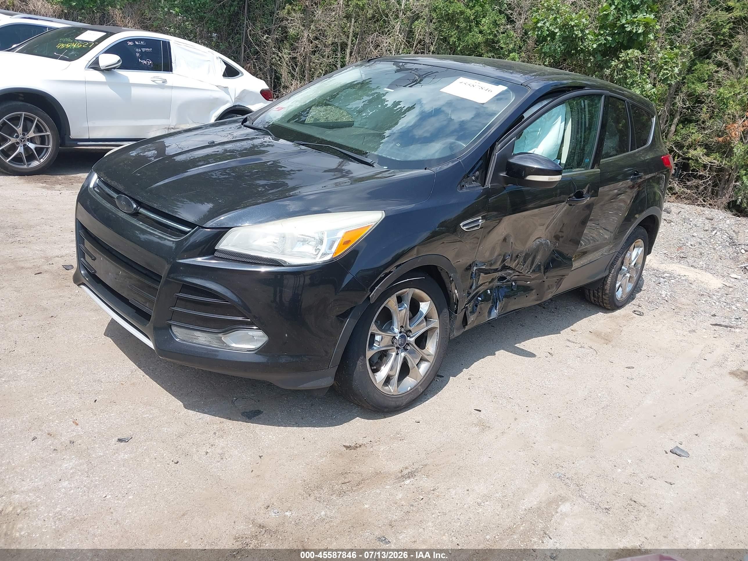2013 Ford Escape Sel Black vin: 1FMCU9H98DUD62287