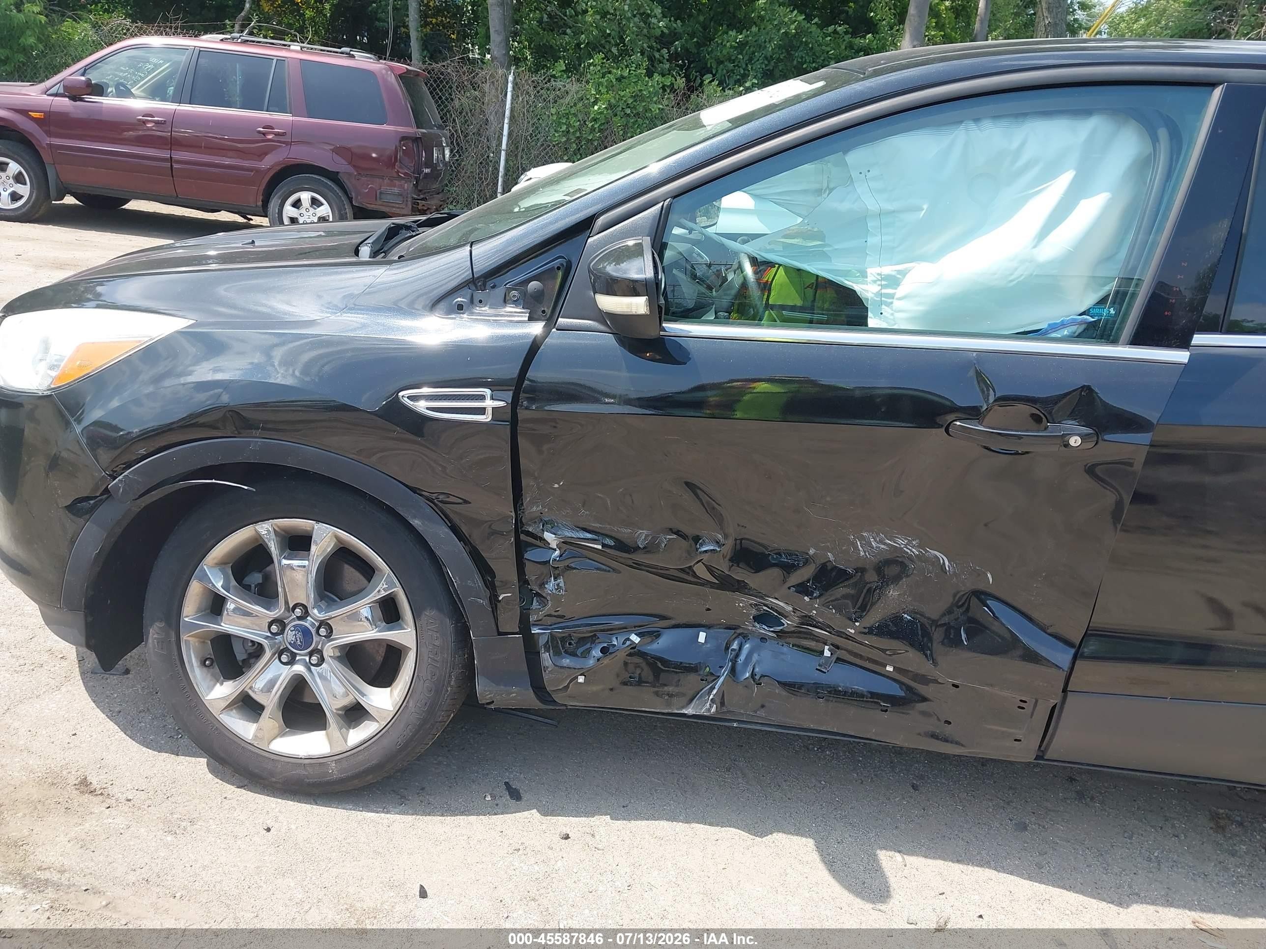 2013 Ford Escape Sel Black vin: 1FMCU9H98DUD62287