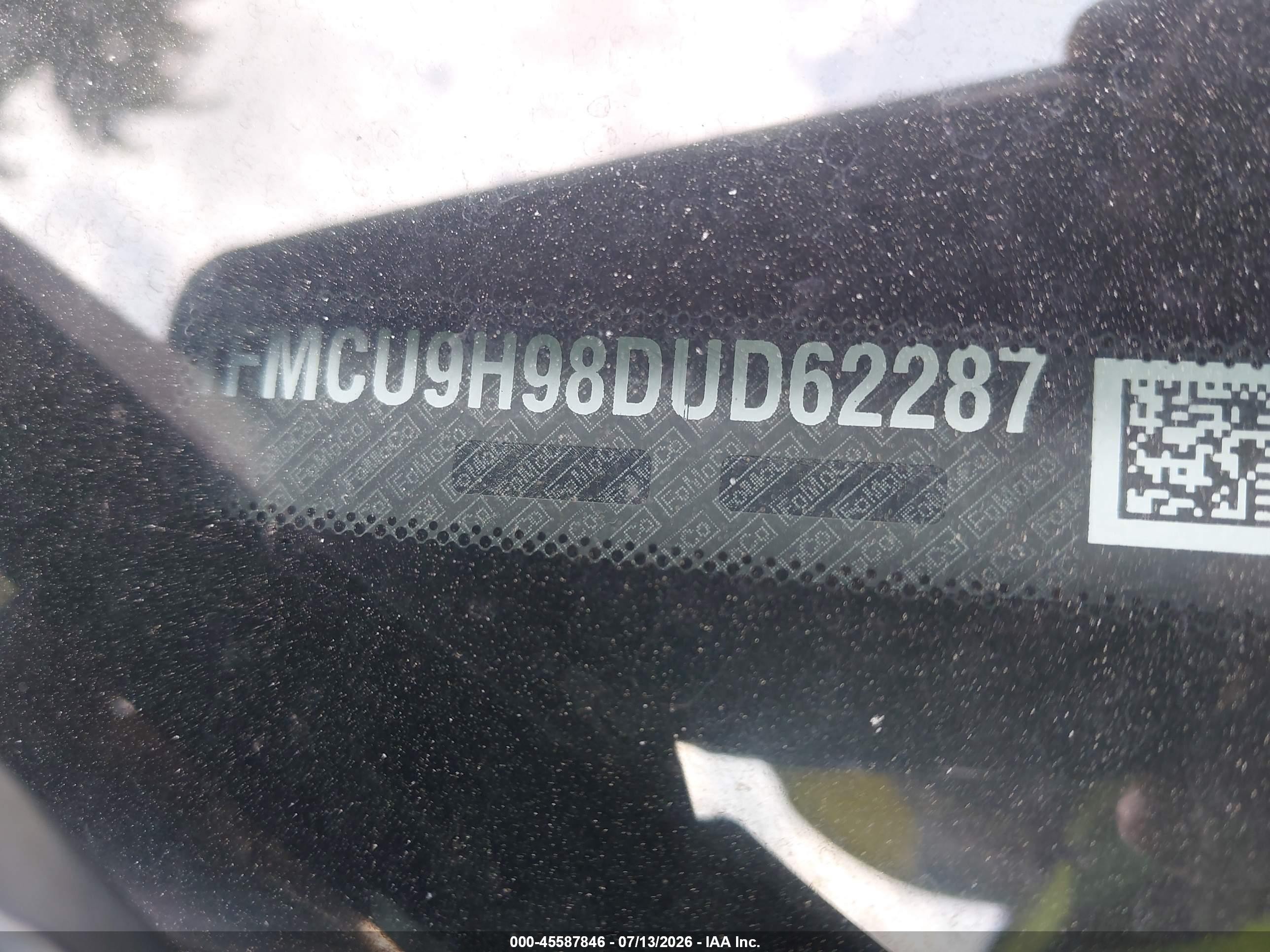 2013 Ford Escape Sel Black vin: 1FMCU9H98DUD62287