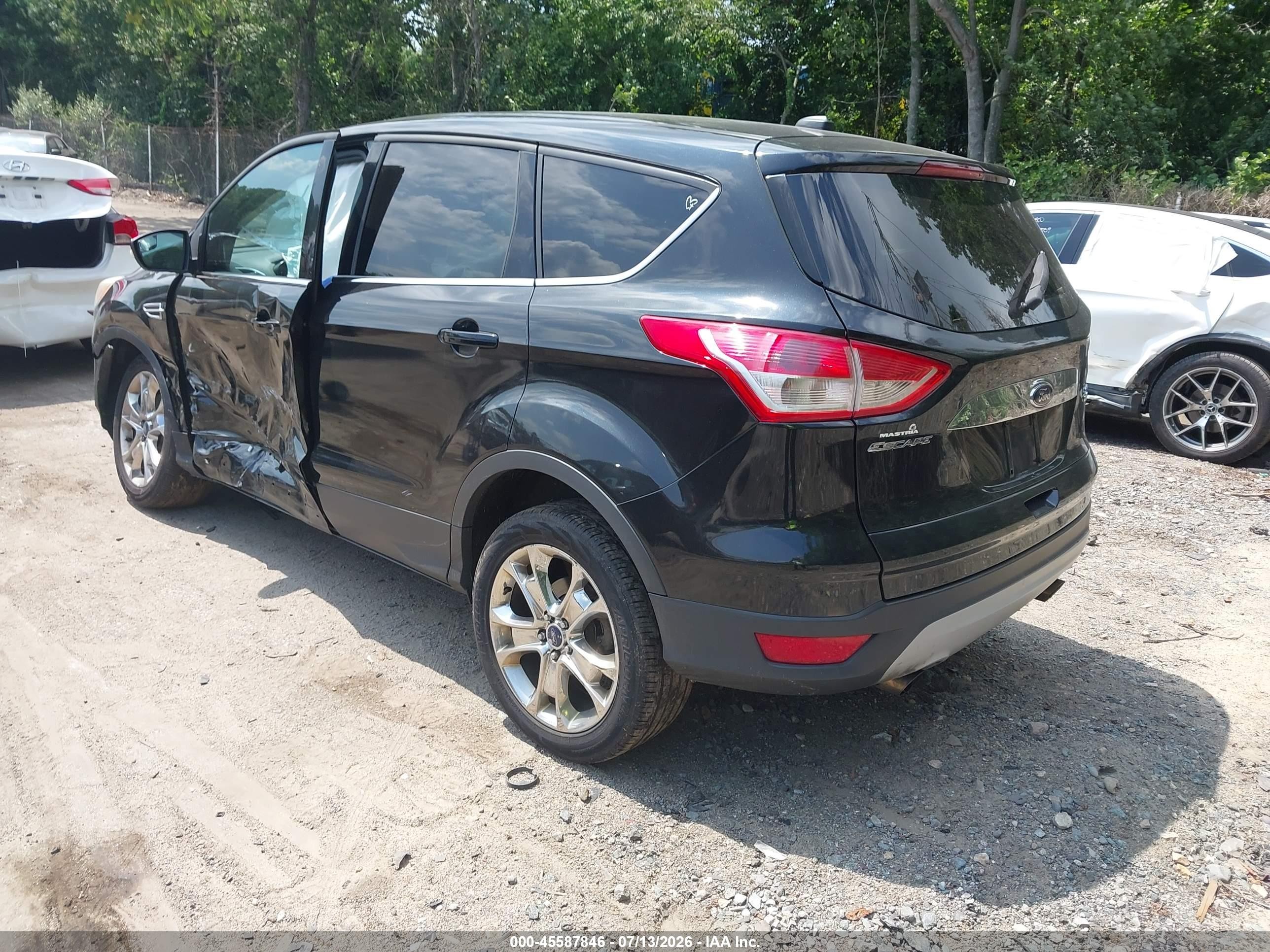 2013 Ford Escape Sel Black vin: 1FMCU9H98DUD62287