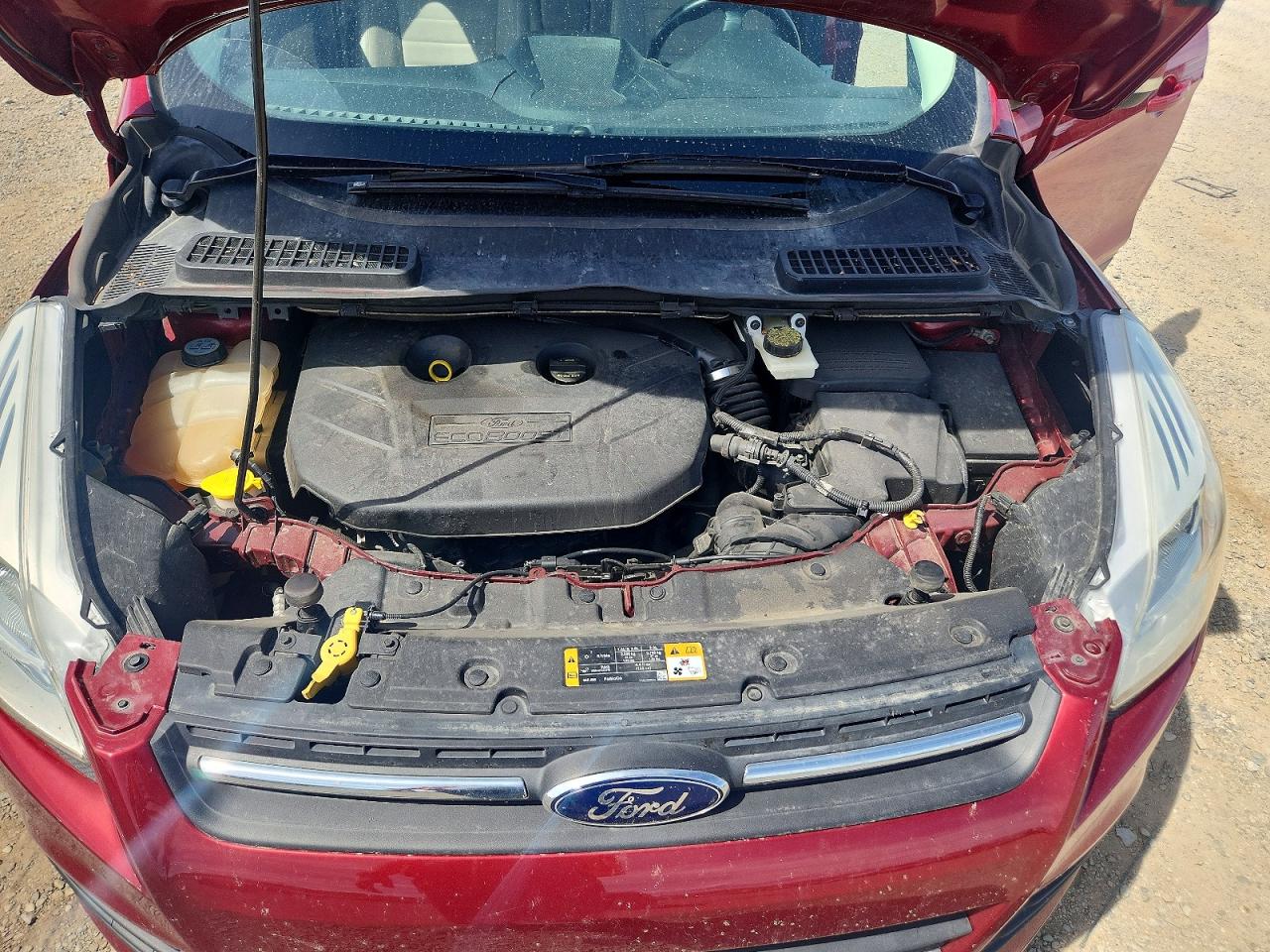 2013 Ford Escape Sel Темно-бордовый vin: 1FMCU9H98DUD86699