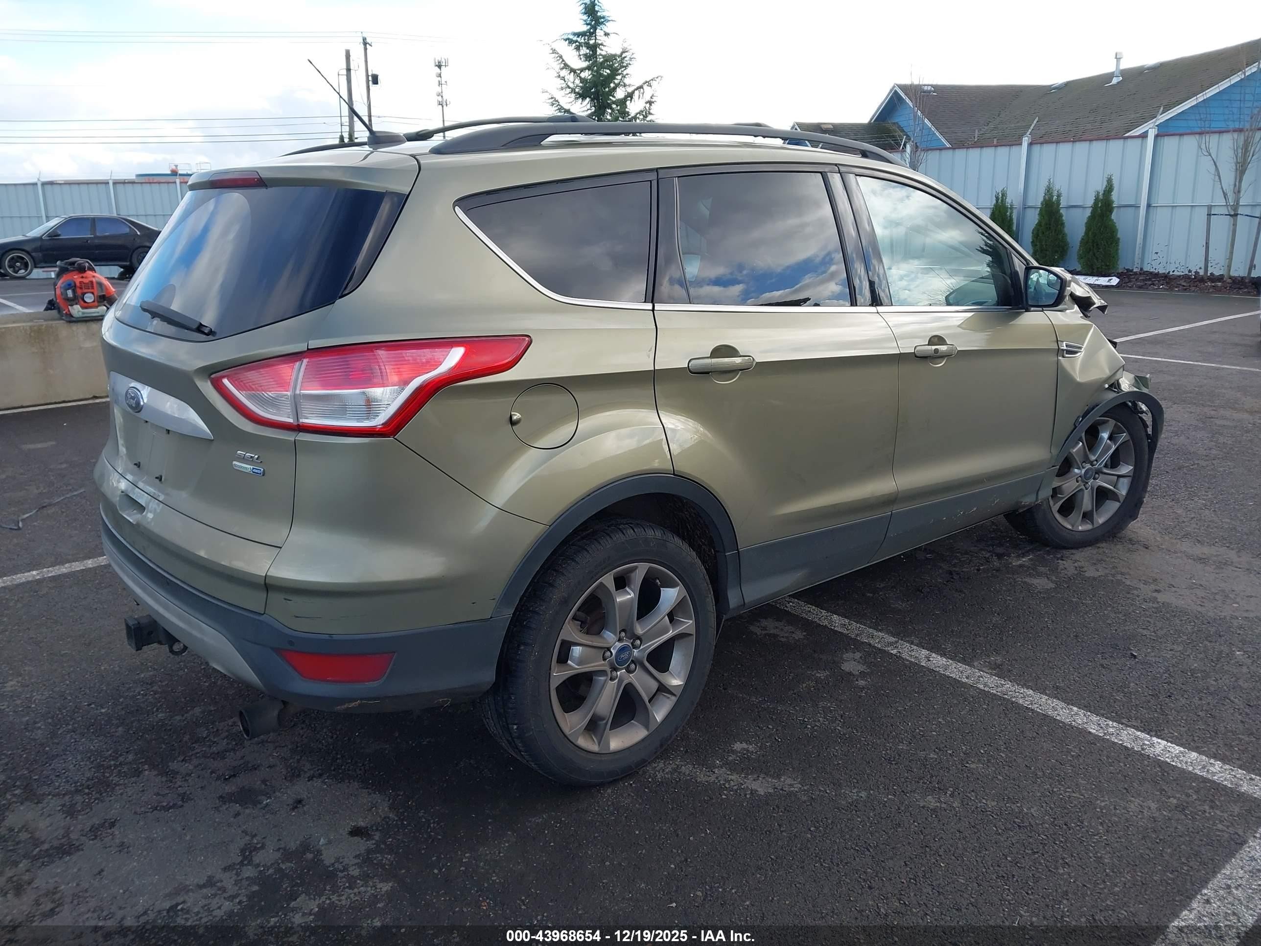 2013 Ford Escape Sel Green vin: 1FMCU9H99DUA34294