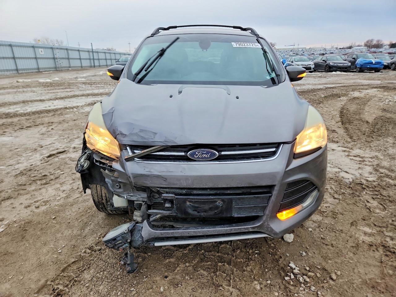 2013 Ford Escape Sel Gray vin: 1FMCU9H99DUB21788