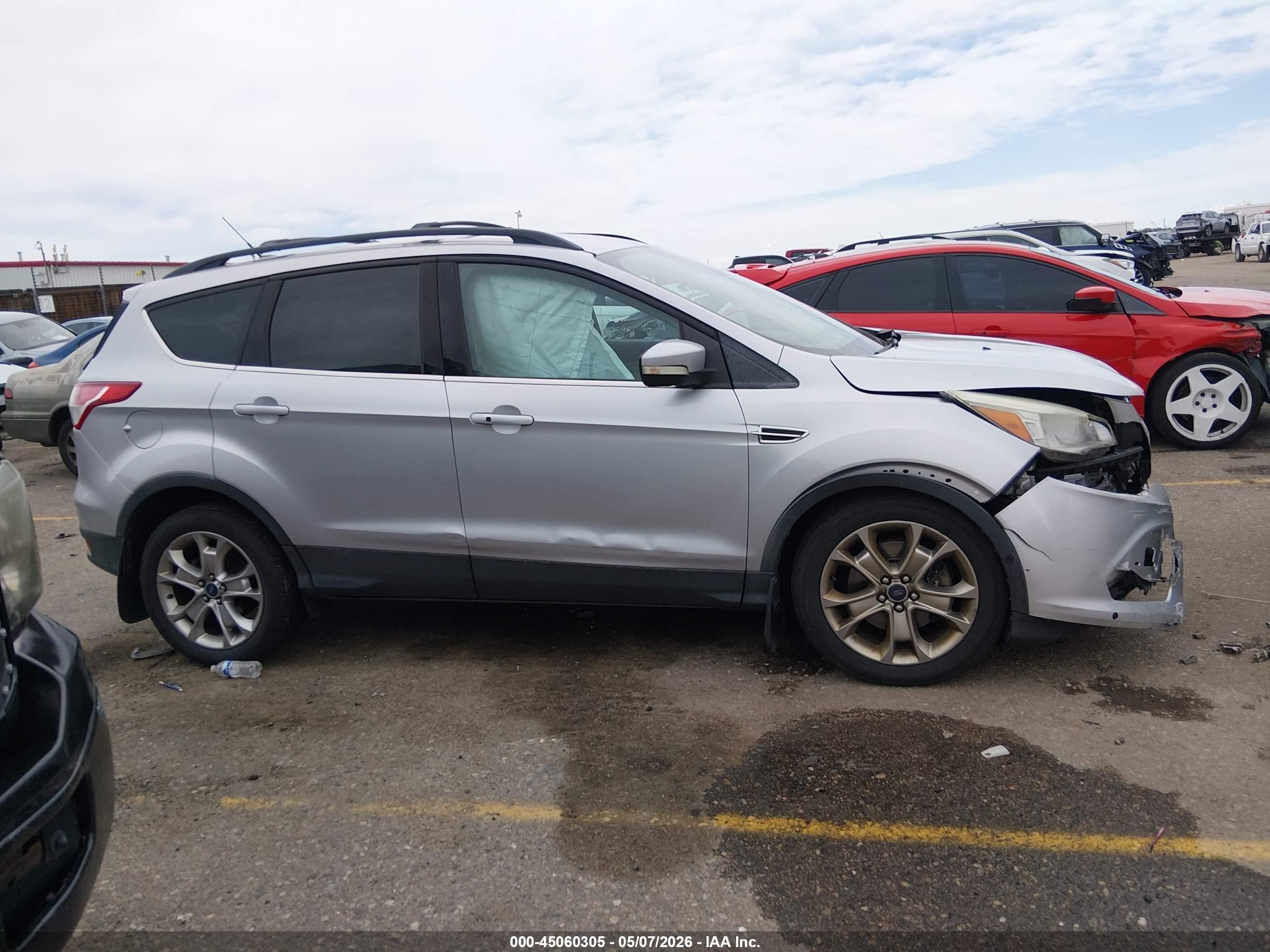 2013 Ford Escape Sel Silver vin: 1FMCU9H99DUB39854