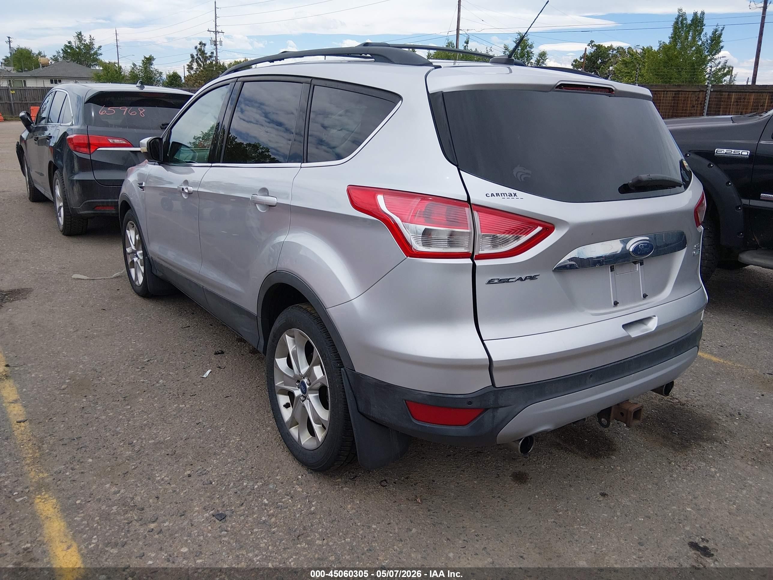 2013 Ford Escape Sel Silver vin: 1FMCU9H99DUB39854