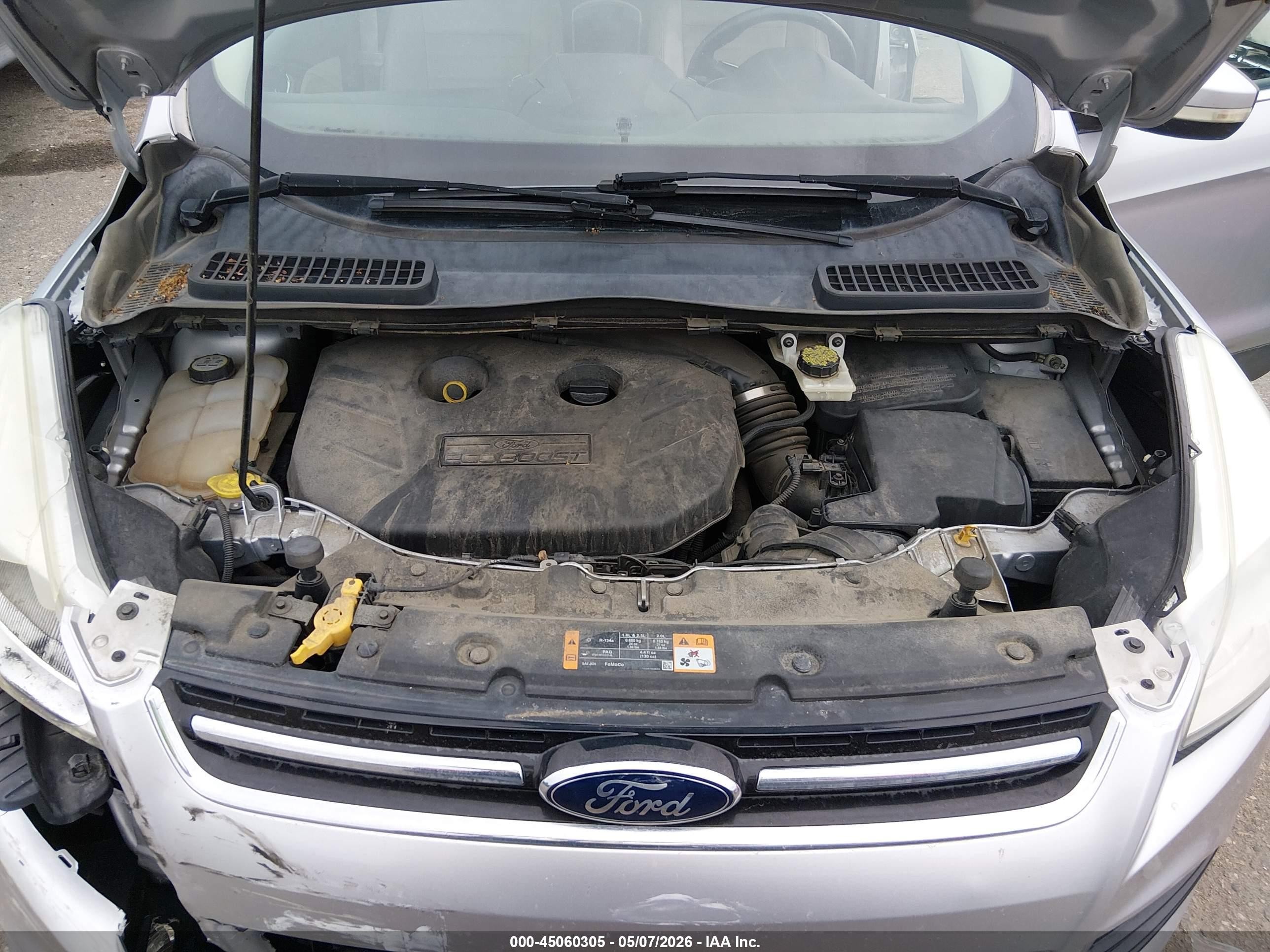 2013 Ford Escape Sel Silver vin: 1FMCU9H99DUB39854