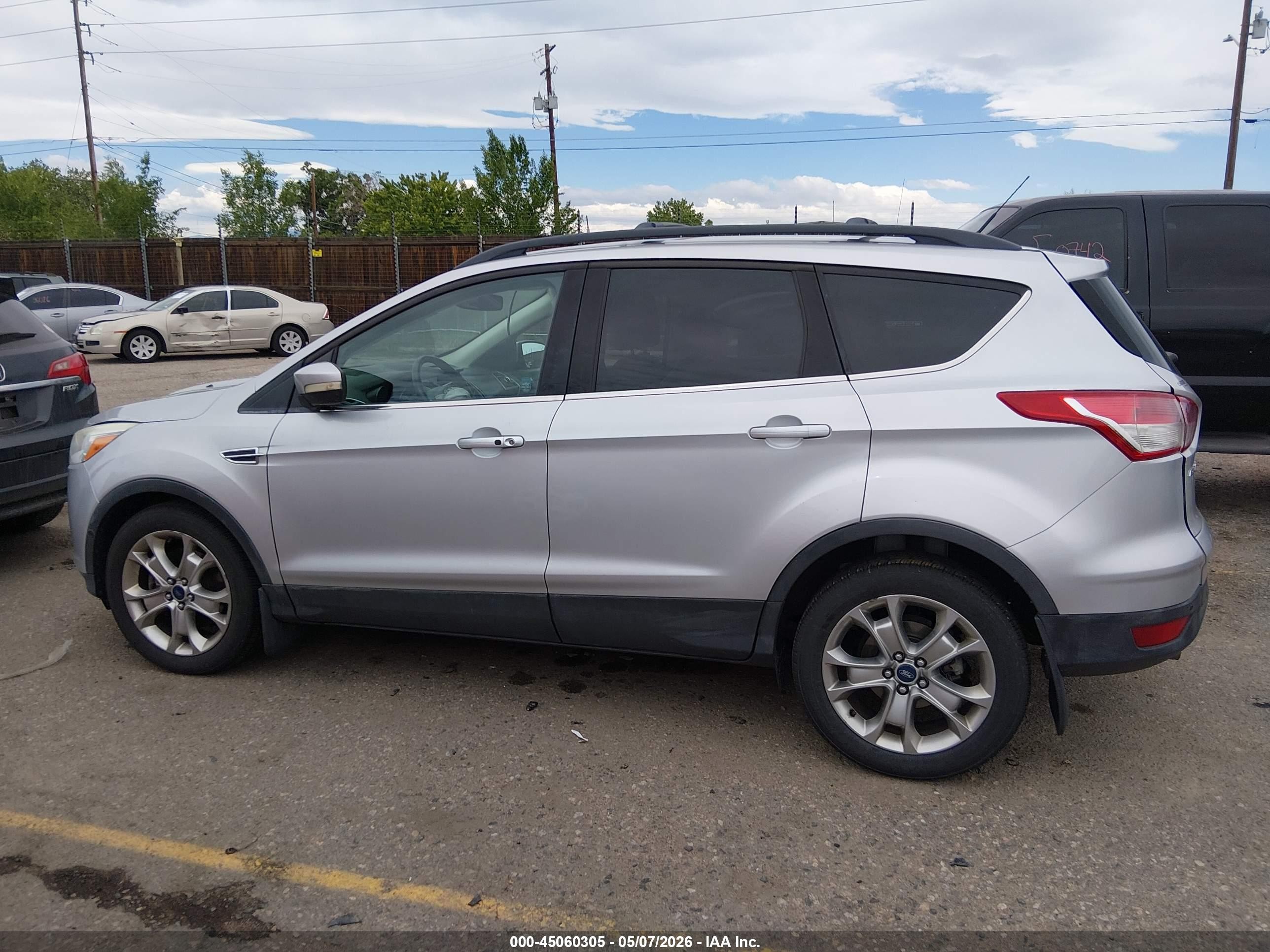 2013 Ford Escape Sel Silver vin: 1FMCU9H99DUB39854
