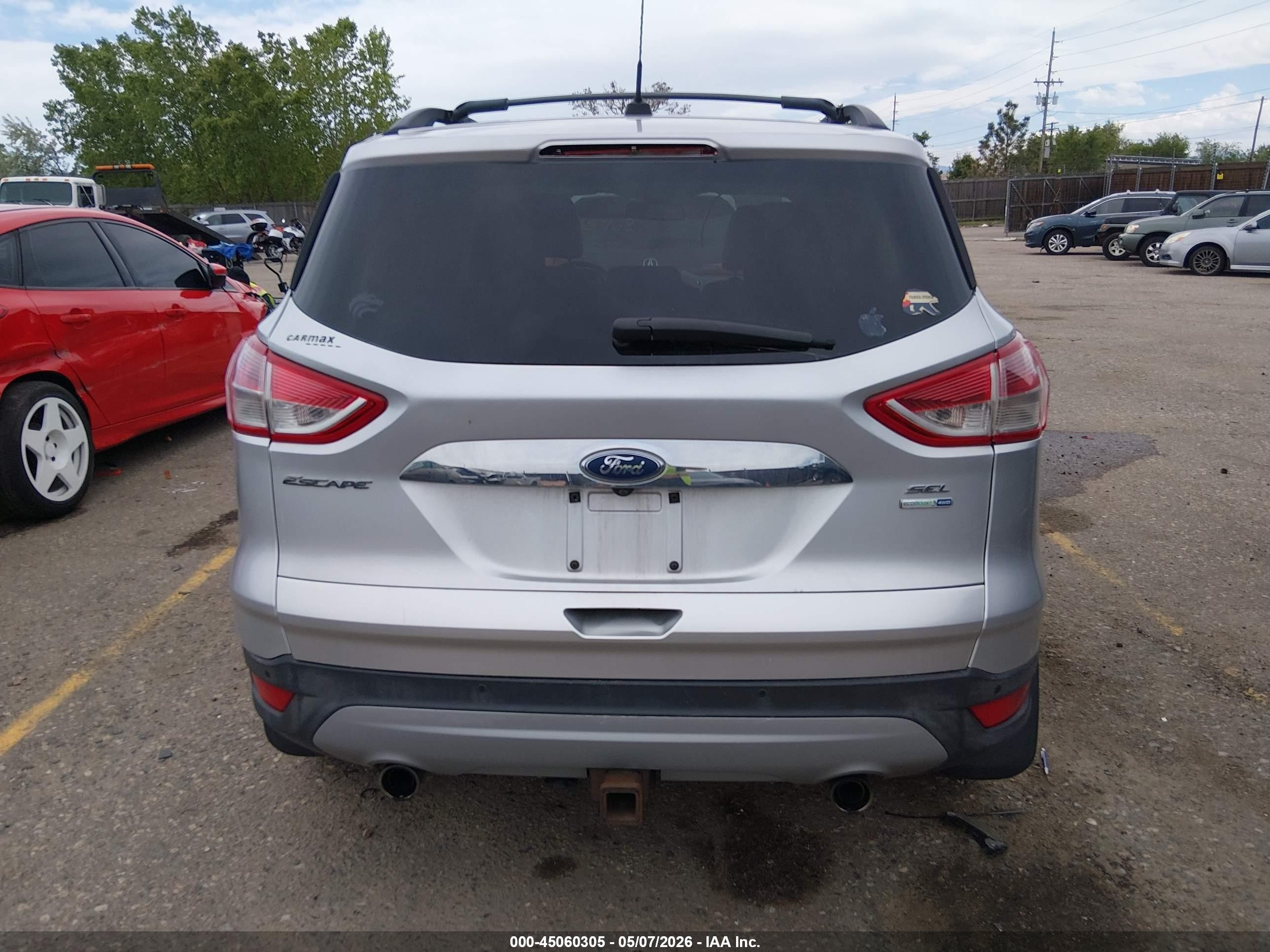 2013 Ford Escape Sel Silver vin: 1FMCU9H99DUB39854