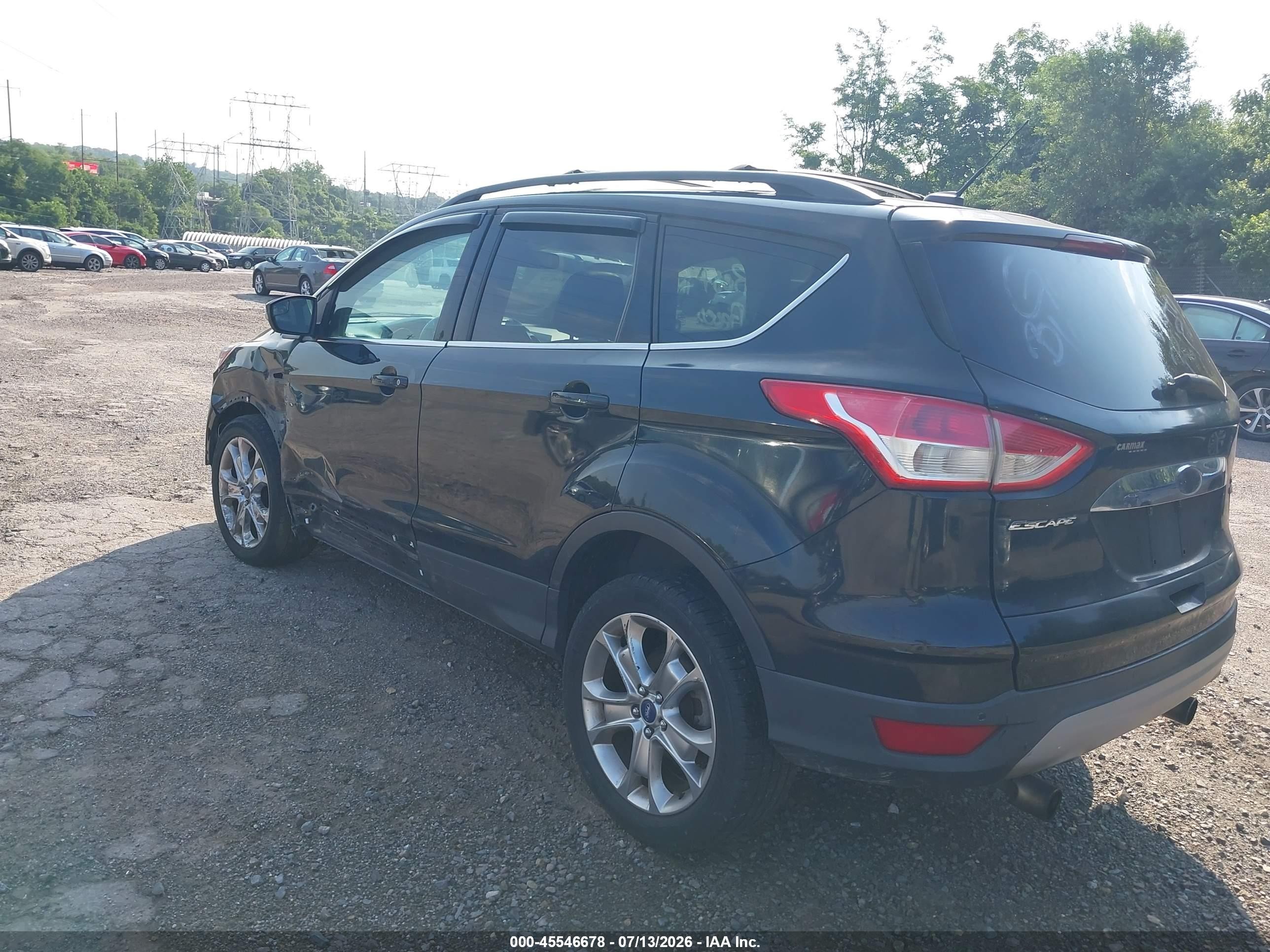 2013 Ford Escape Sel Black vin: 1FMCU9H99DUB59179