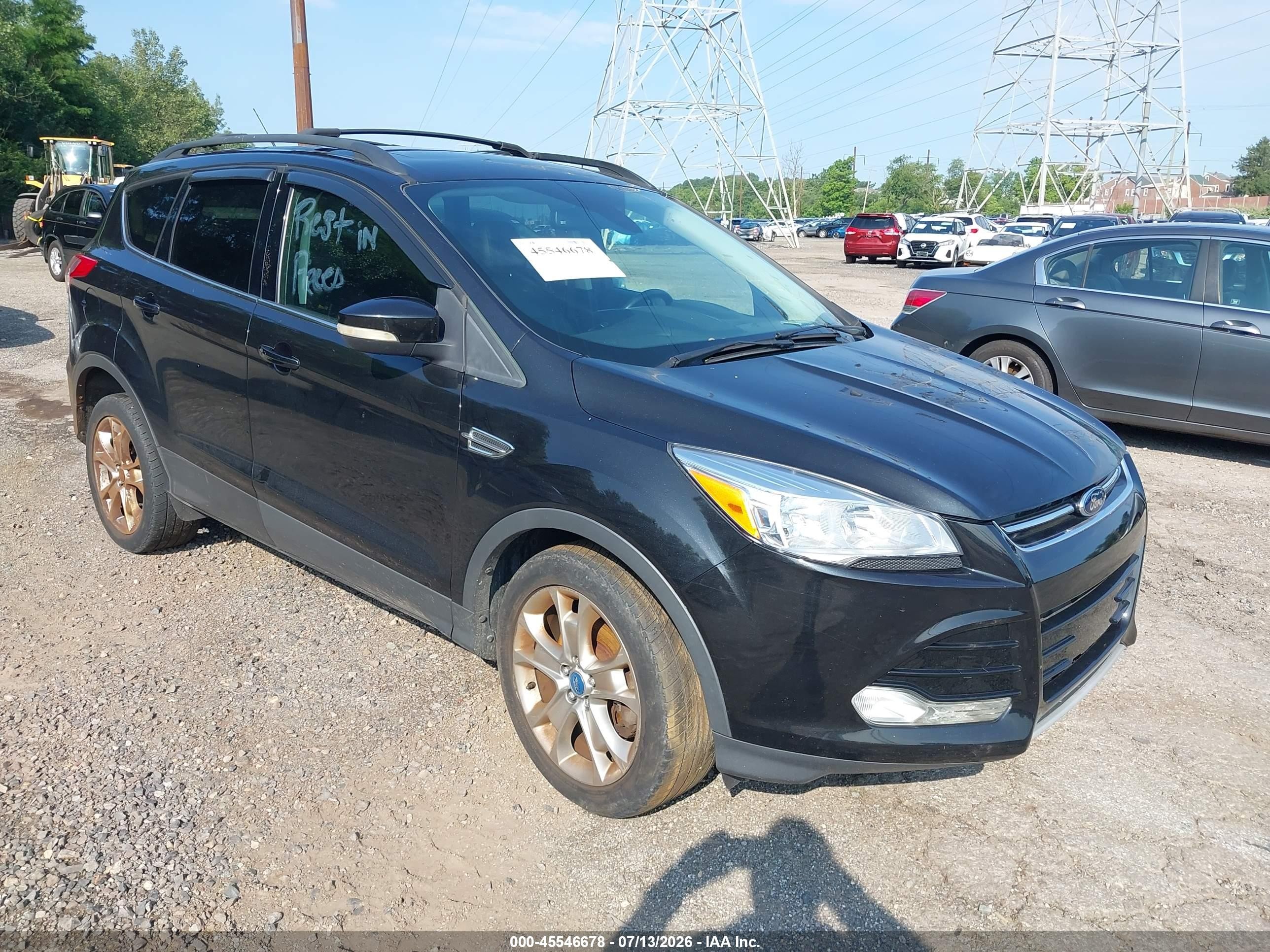2013 Ford Escape Sel Black vin: 1FMCU9H99DUB59179