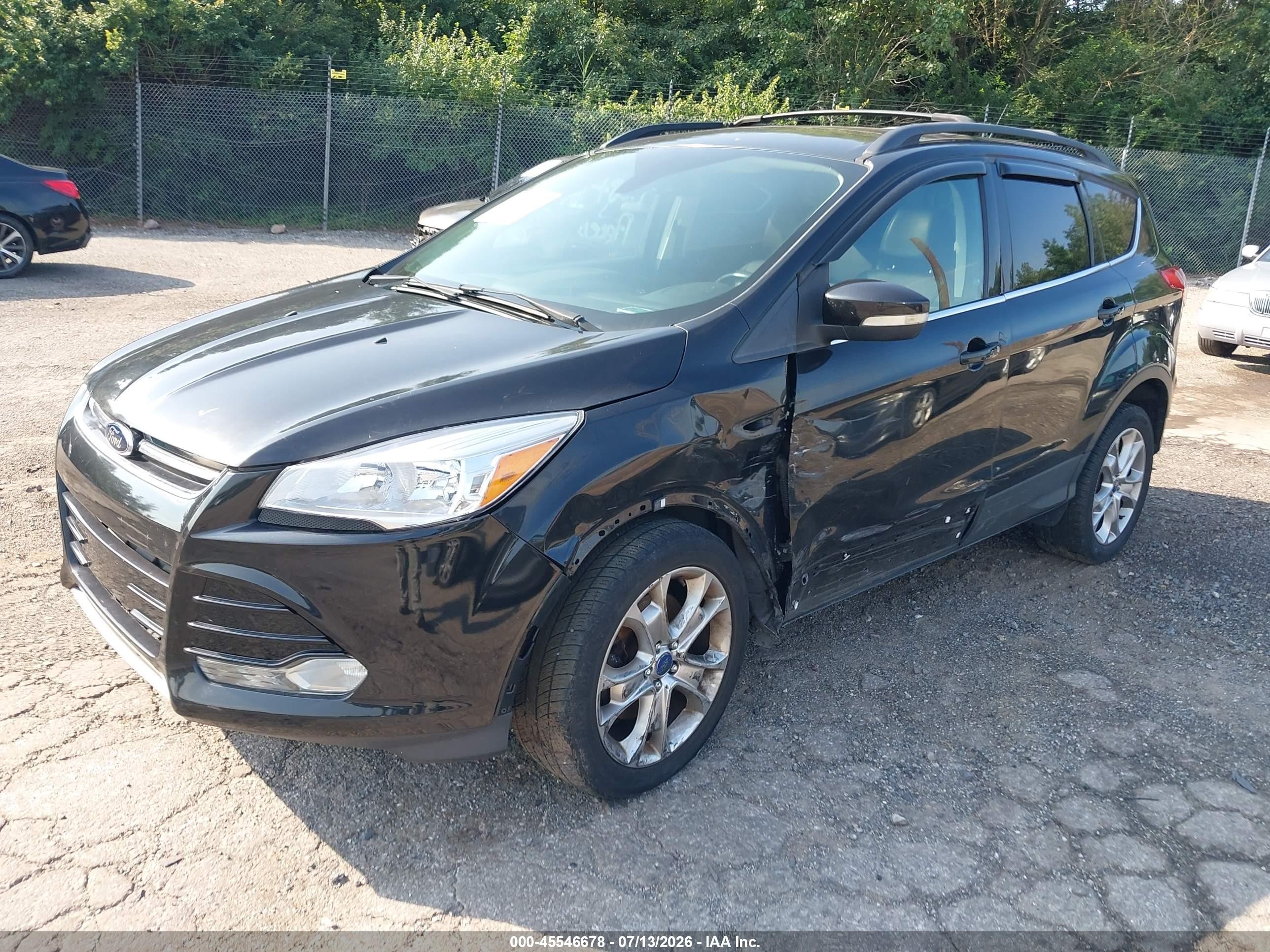 2013 Ford Escape Sel Black vin: 1FMCU9H99DUB59179
