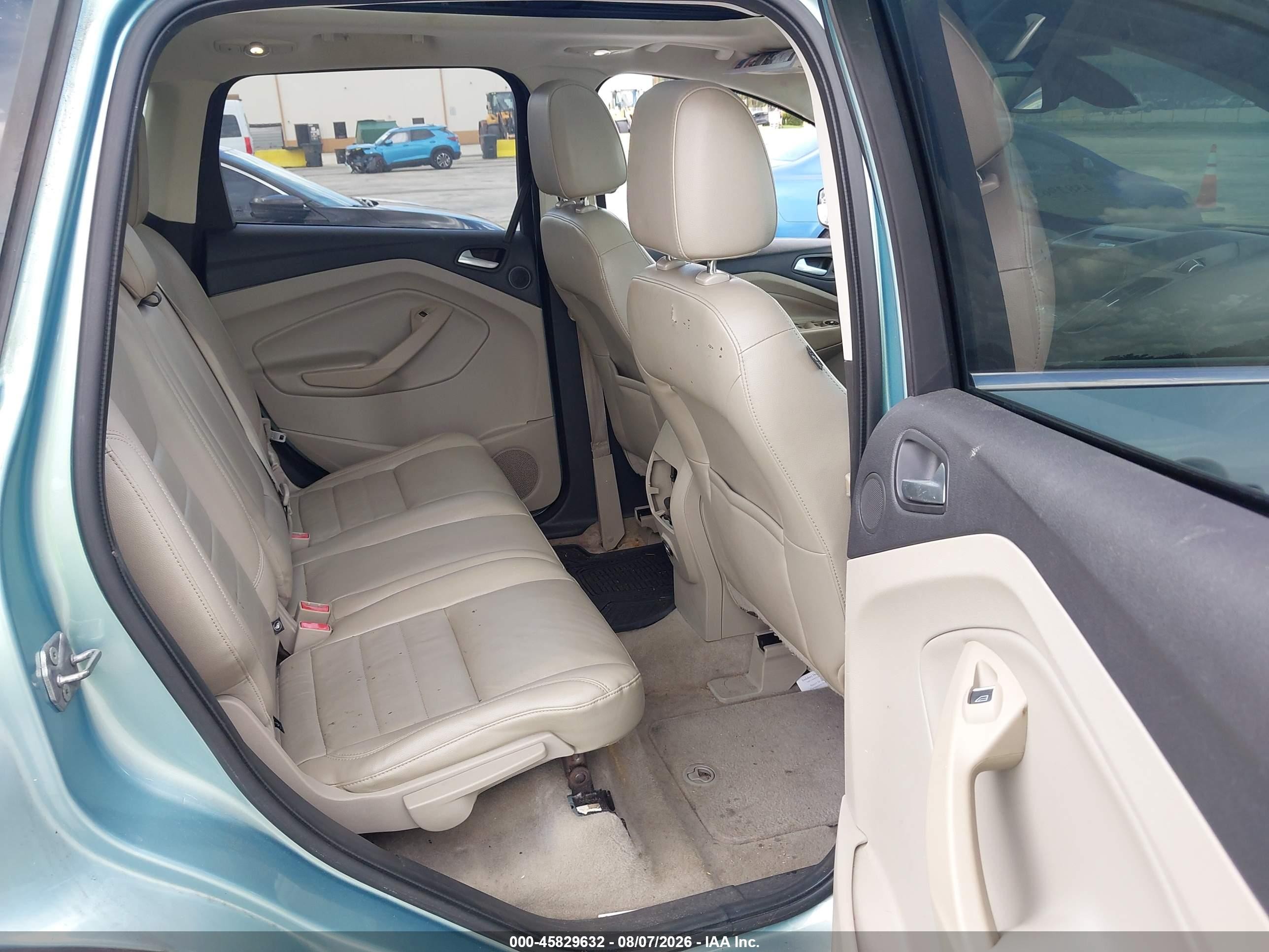 2013 Ford Escape Sel Green vin: 1FMCU9H99DUB67766