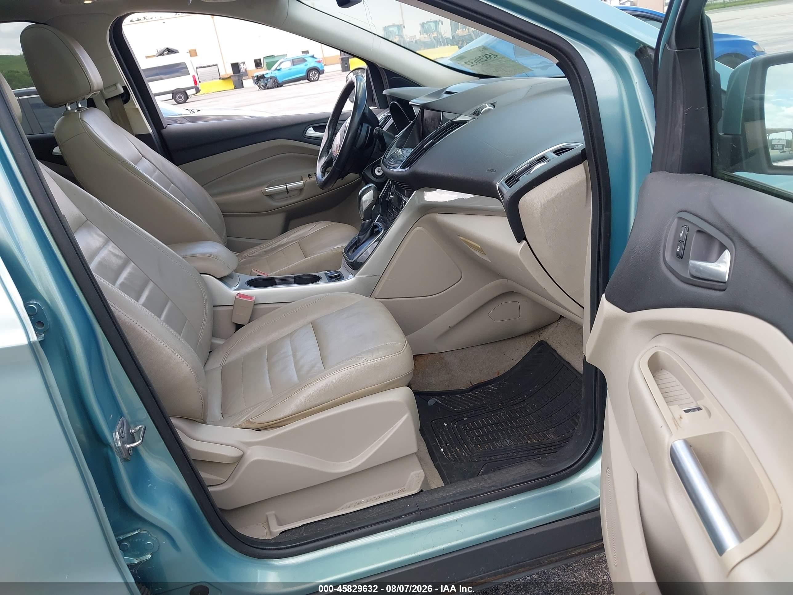 2013 Ford Escape Sel Green vin: 1FMCU9H99DUB67766