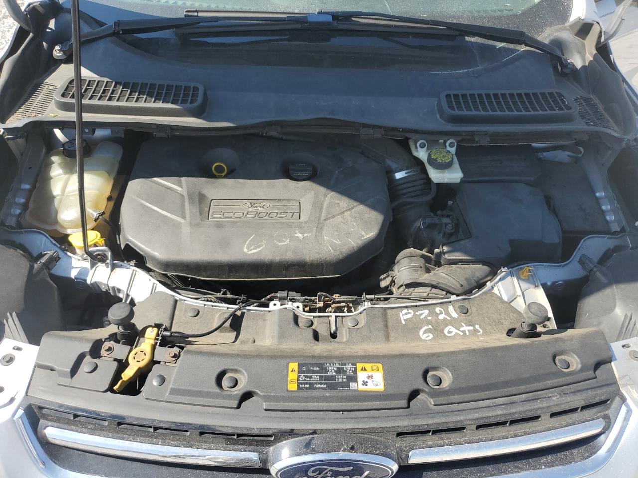2013 Ford Escape Sel Gray vin: 1FMCU9H99DUC06470