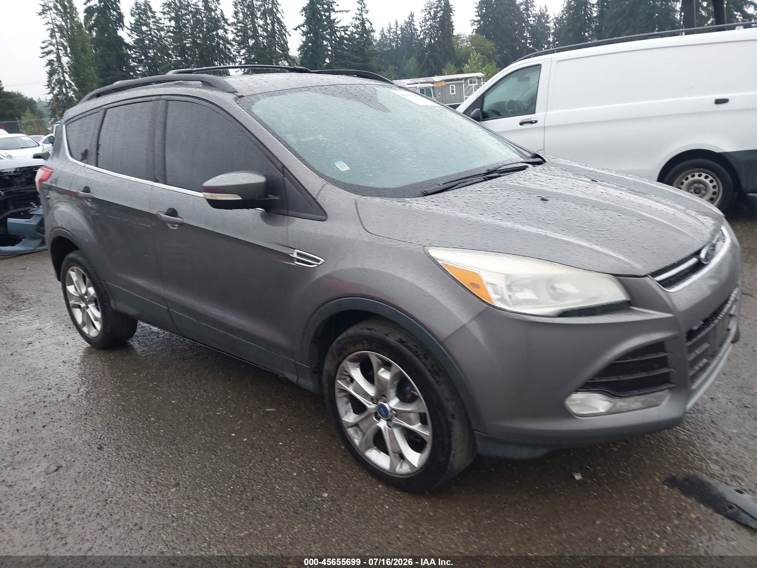 2013 Ford Escape Sel Gray vin: 1FMCU9H99DUC35287