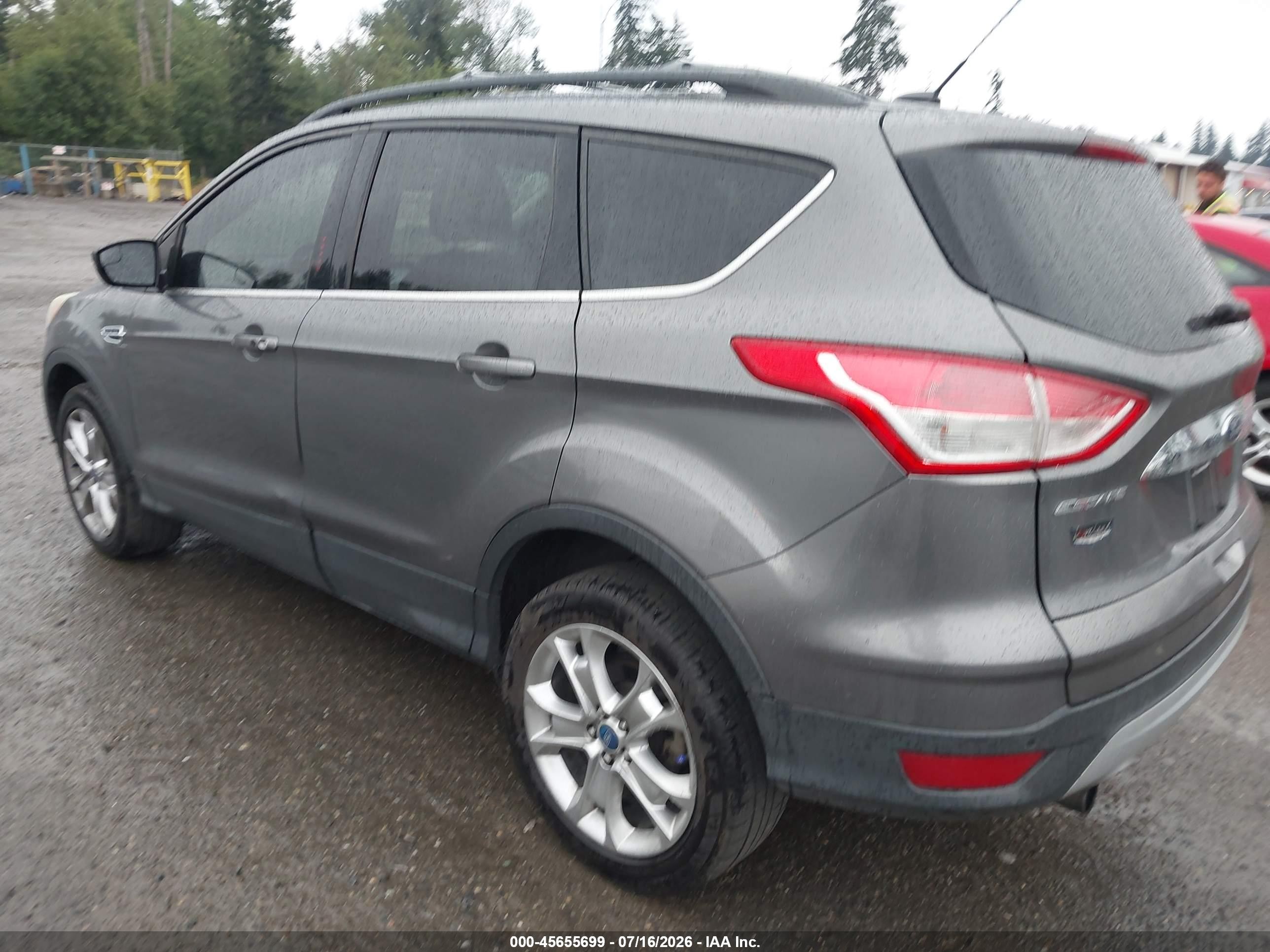 2013 Ford Escape Sel Серый vin: 1FMCU9H99DUC35287