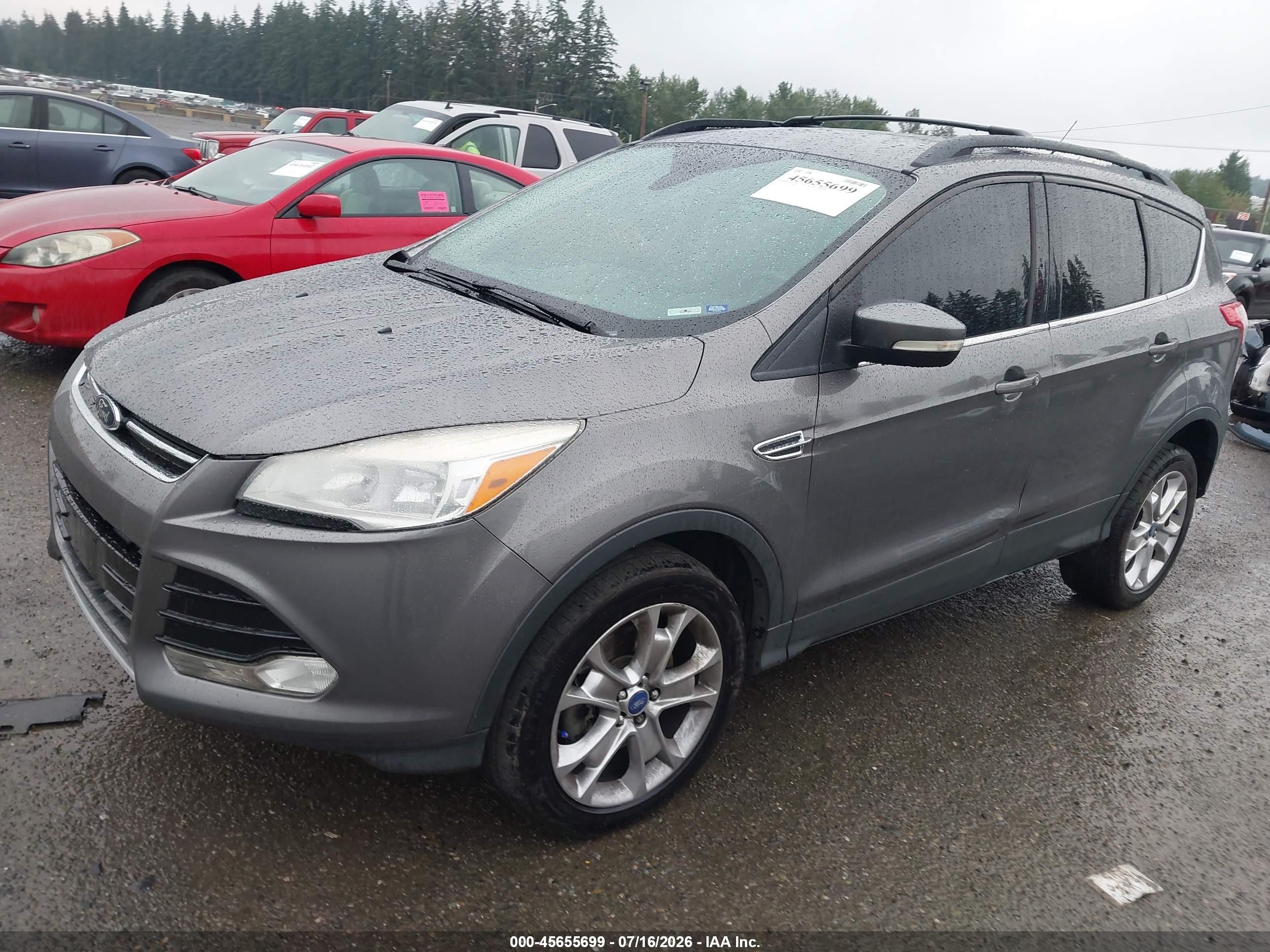 2013 Ford Escape Sel Серый vin: 1FMCU9H99DUC35287