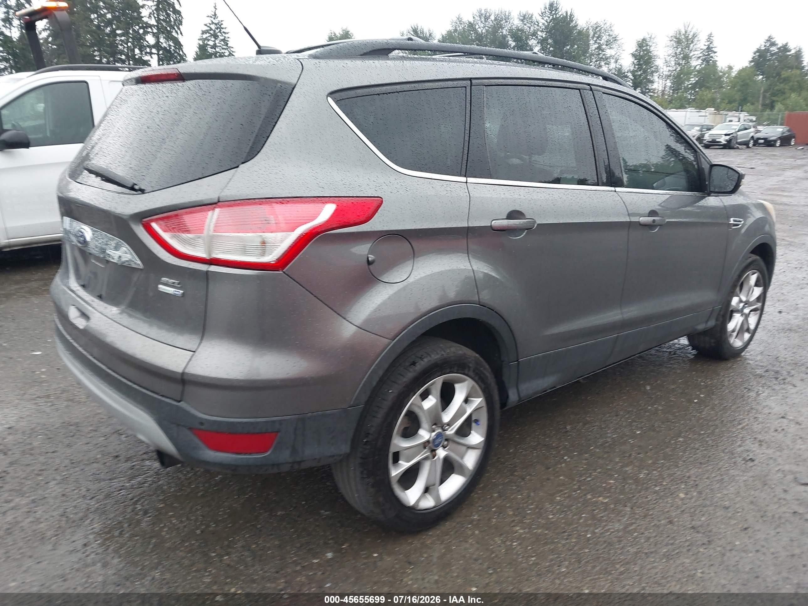 2013 Ford Escape Sel Серый vin: 1FMCU9H99DUC35287