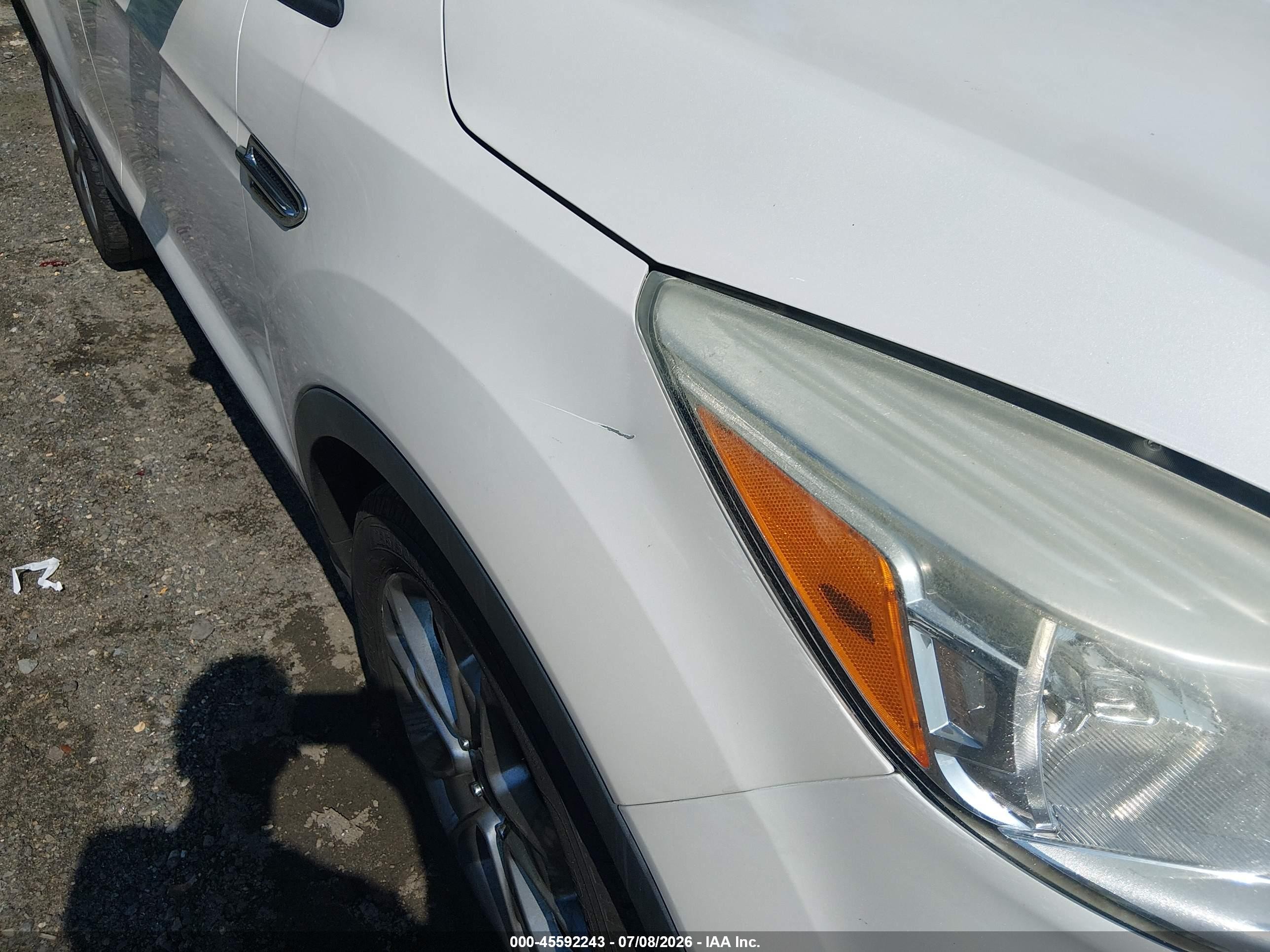 2013 Ford Escape Sel White vin: 1FMCU9H99DUC40070