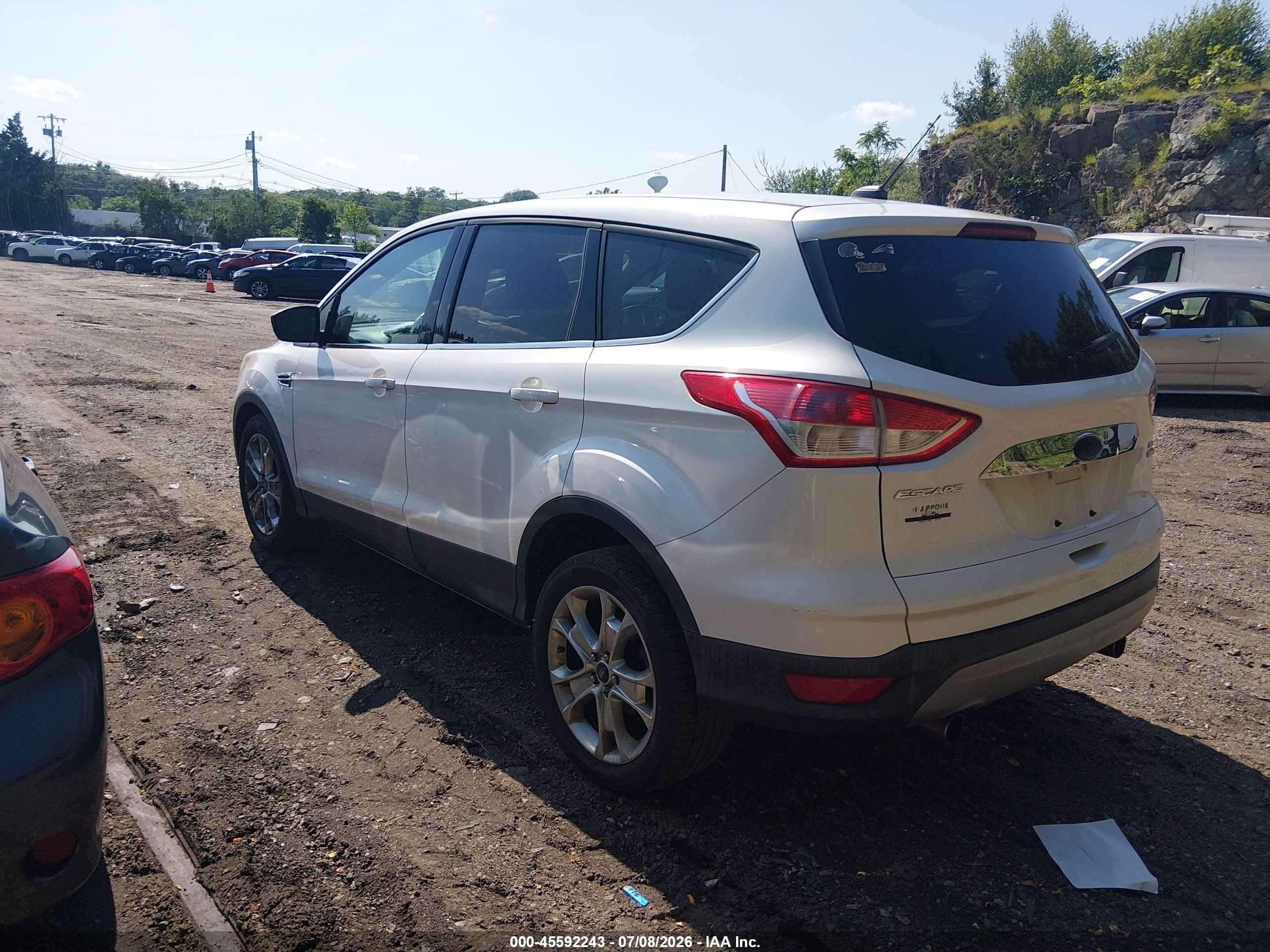 2013 Ford Escape Sel White vin: 1FMCU9H99DUC40070