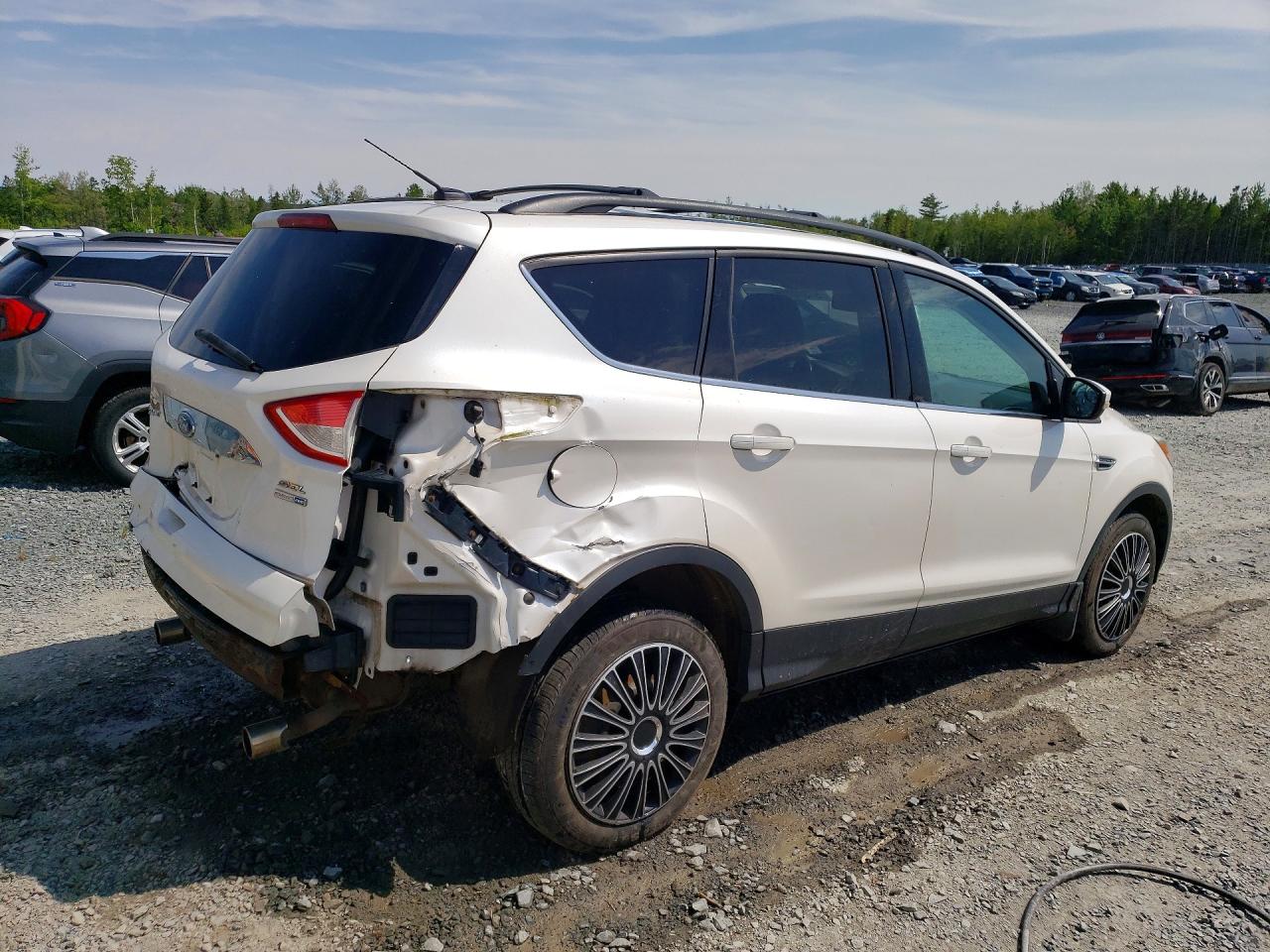 2013 Ford Escape Sel White vin: 1FMCU9H99DUC81332