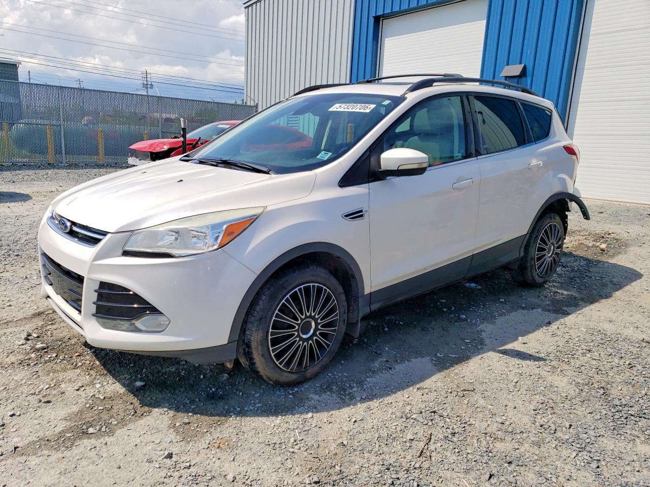 2013 Ford Escape Sel White vin: 1FMCU9H99DUC81332