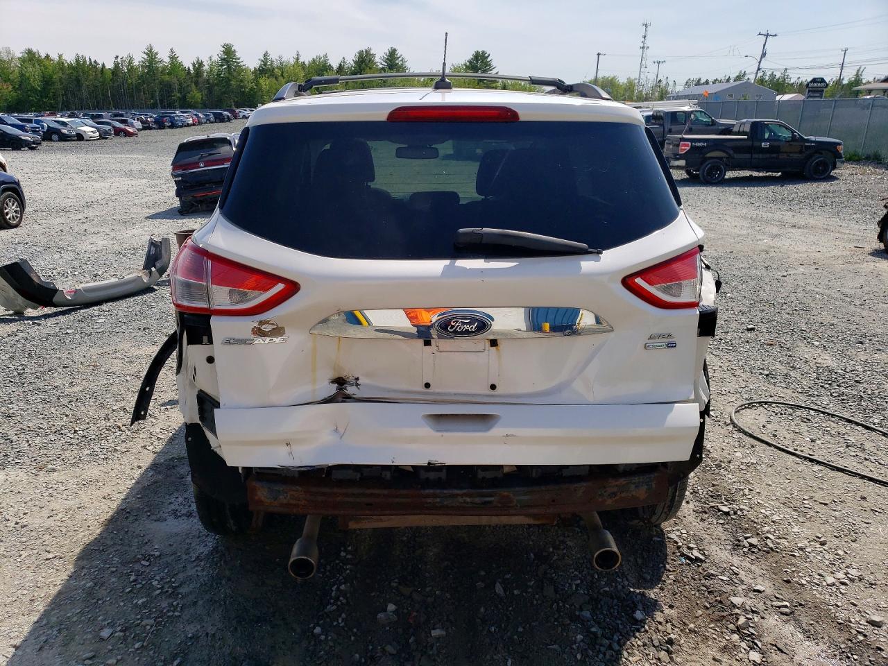 2013 Ford Escape Sel White vin: 1FMCU9H99DUC81332