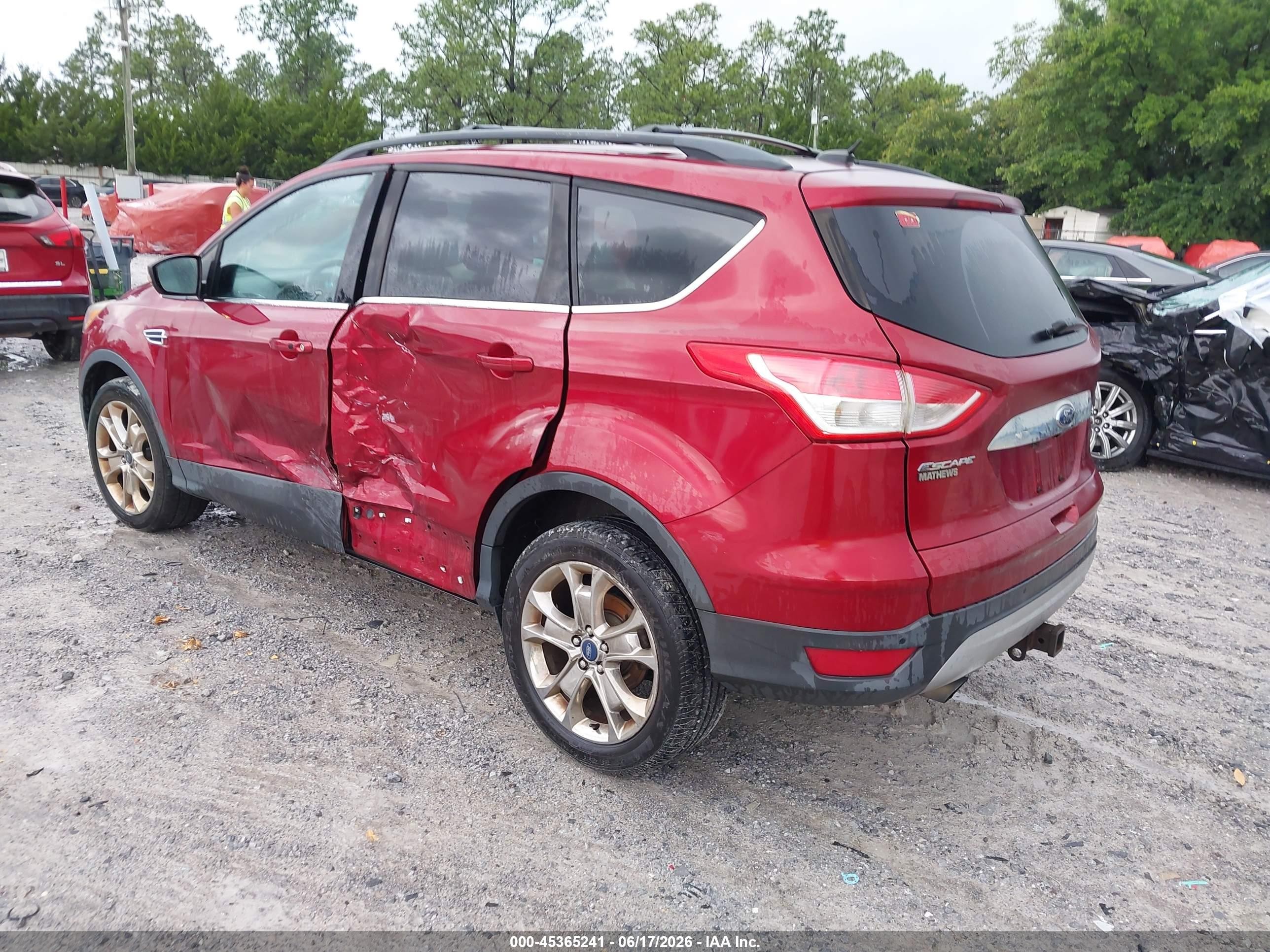 2013 Ford Escape Sel Red vin: 1FMCU9H99DUD76778