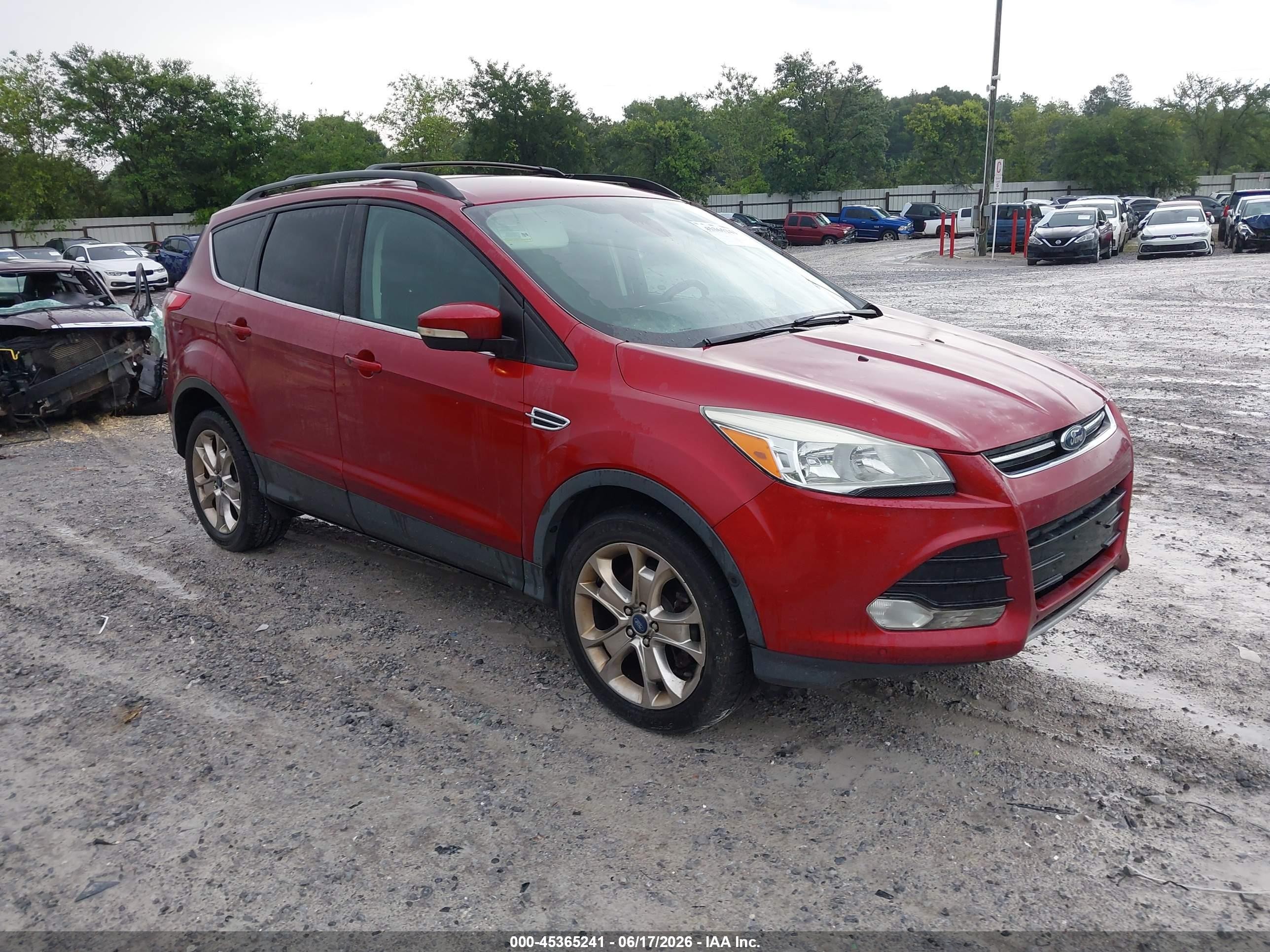 2013 Ford Escape Sel Red vin: 1FMCU9H99DUD76778