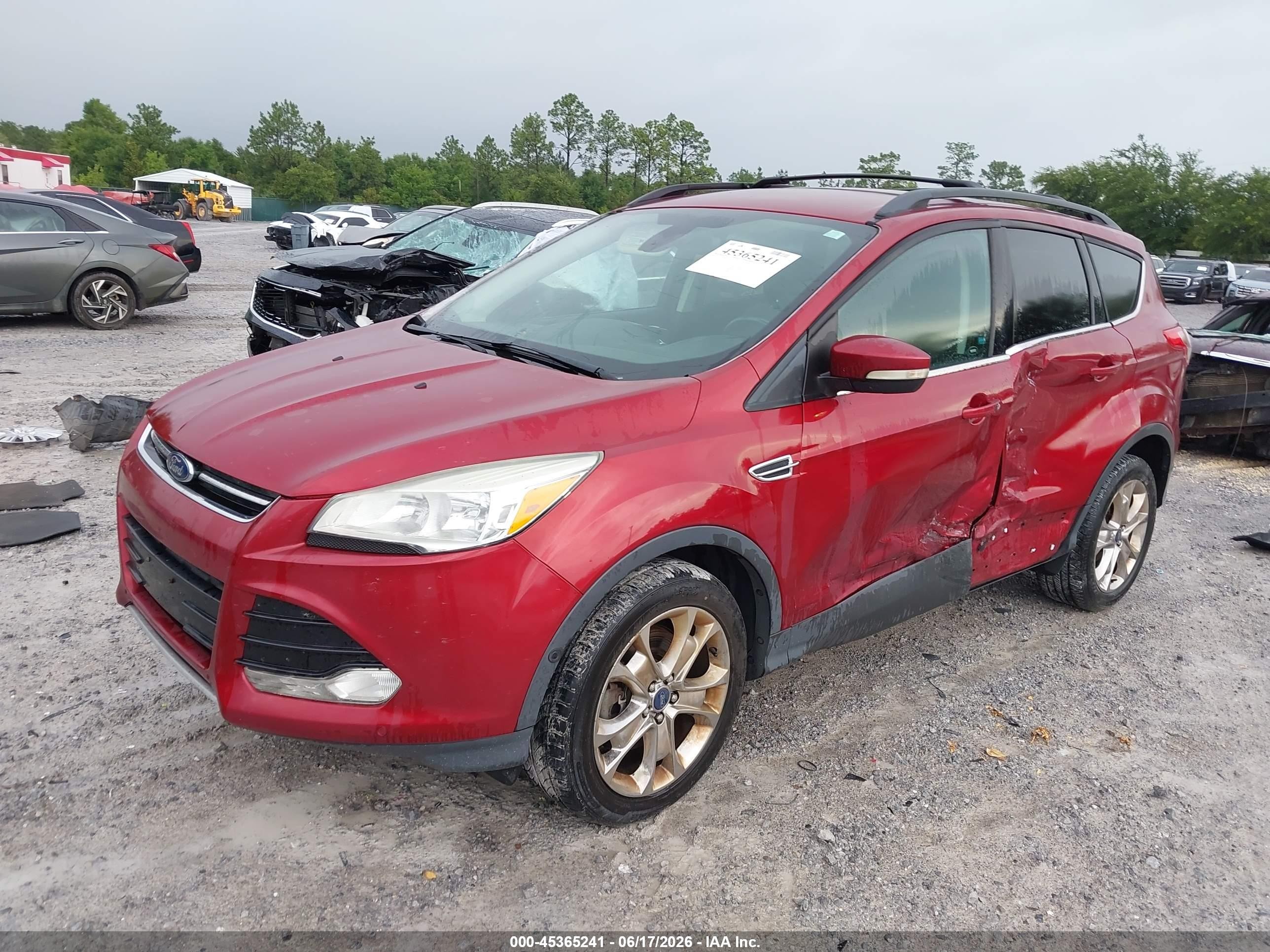 2013 Ford Escape Sel Red vin: 1FMCU9H99DUD76778