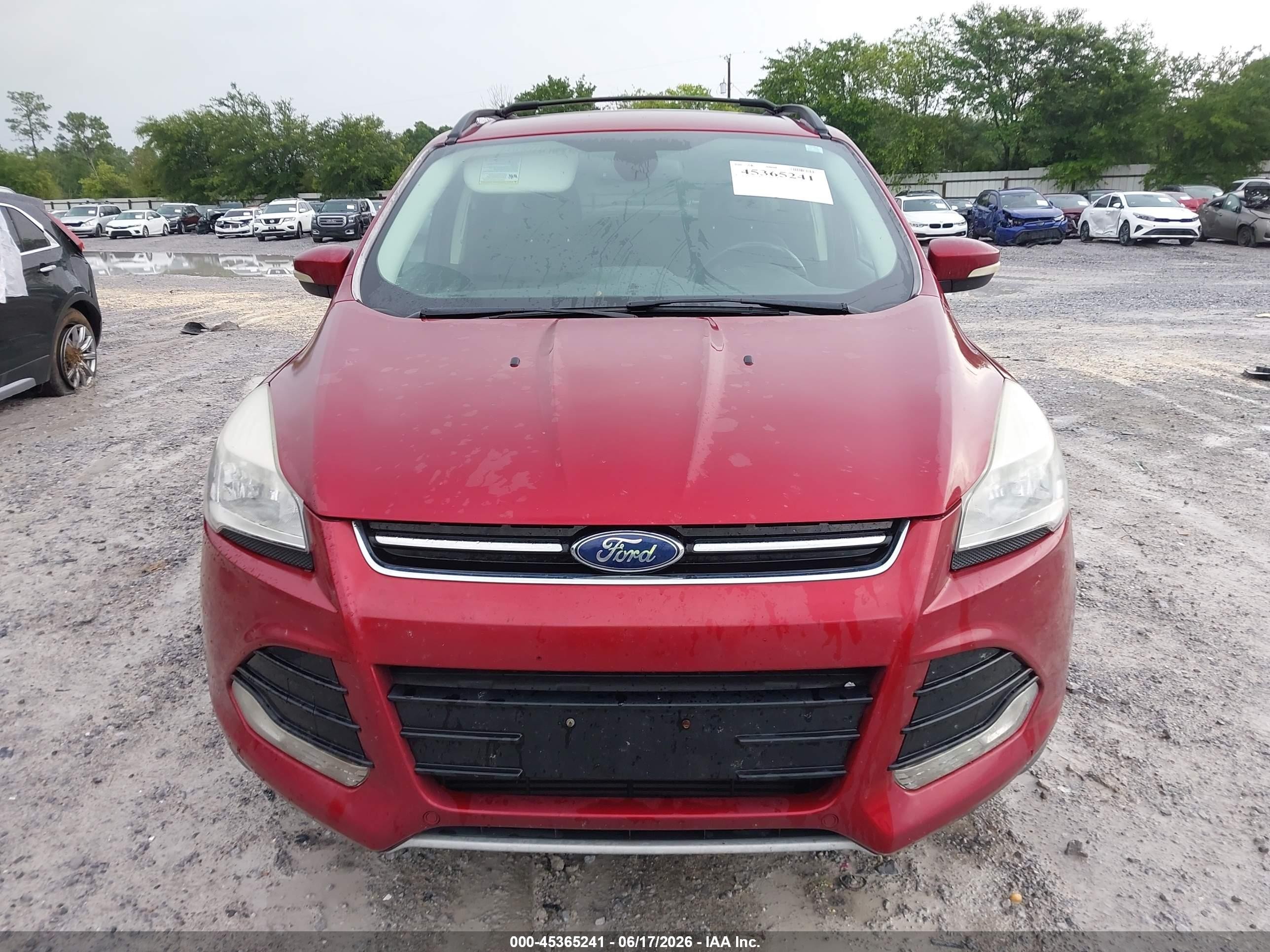 2013 Ford Escape Sel Red vin: 1FMCU9H99DUD76778