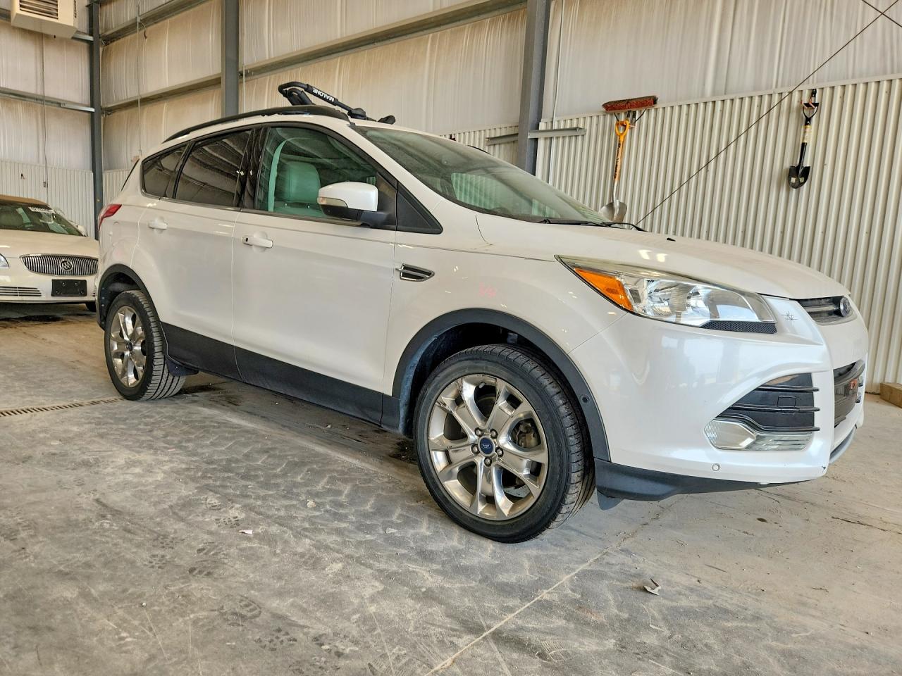 2013 Ford Escape Sel Белый vin: 1FMCU9H99DUD89238